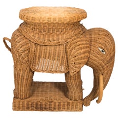 Wicker Elephant Stand