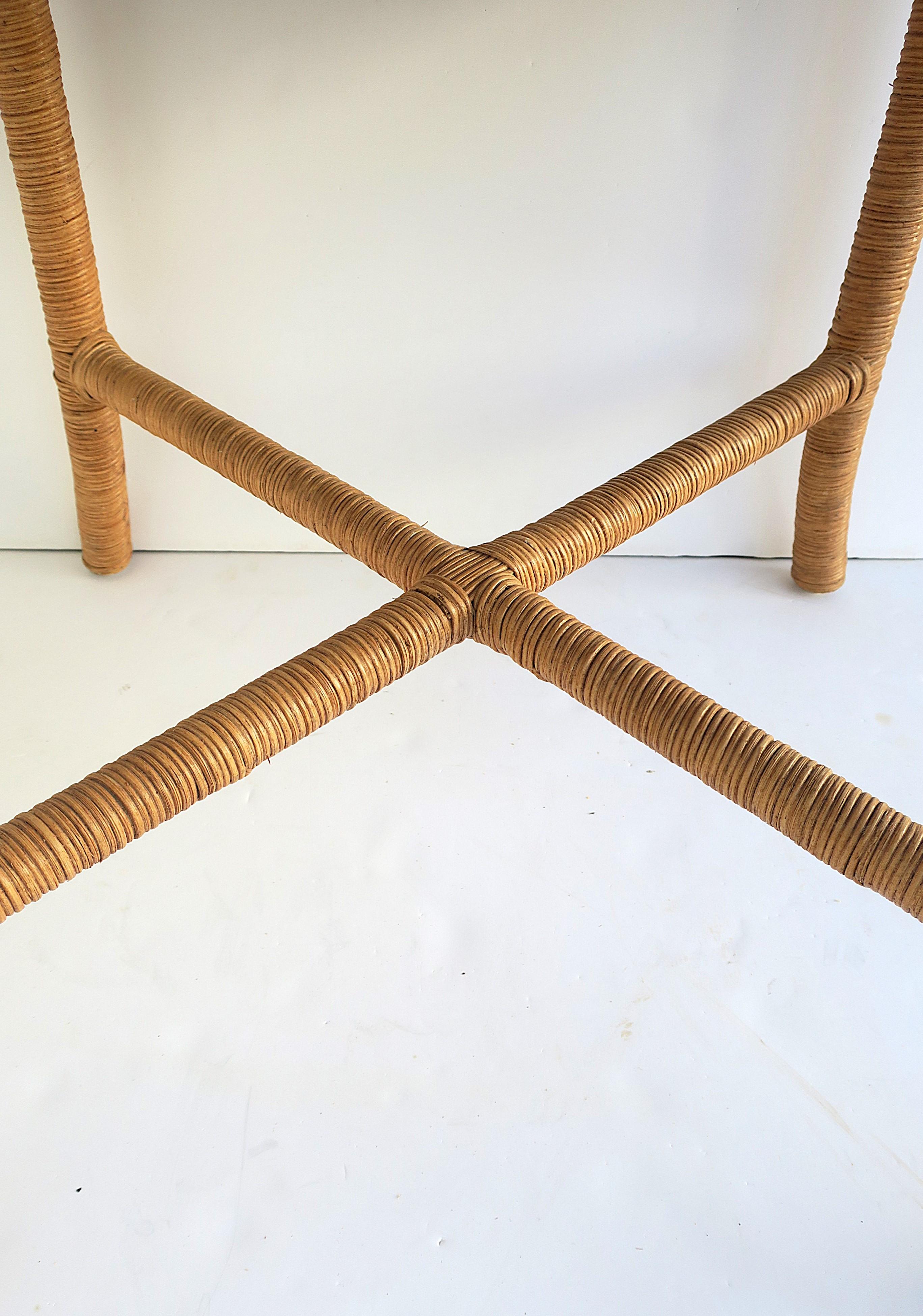 Wicker End Table For Sale 9