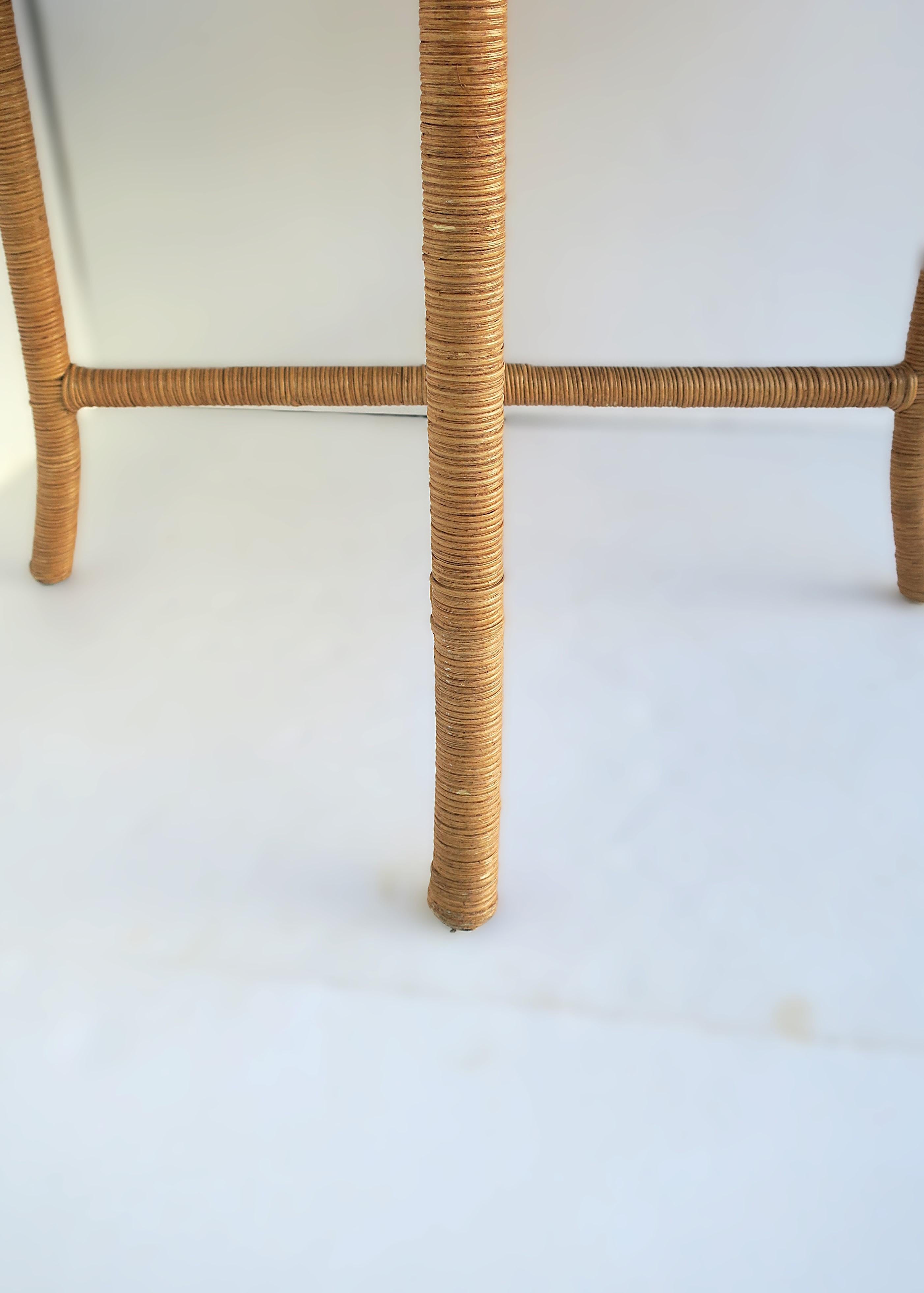 Wicker End Table For Sale 10