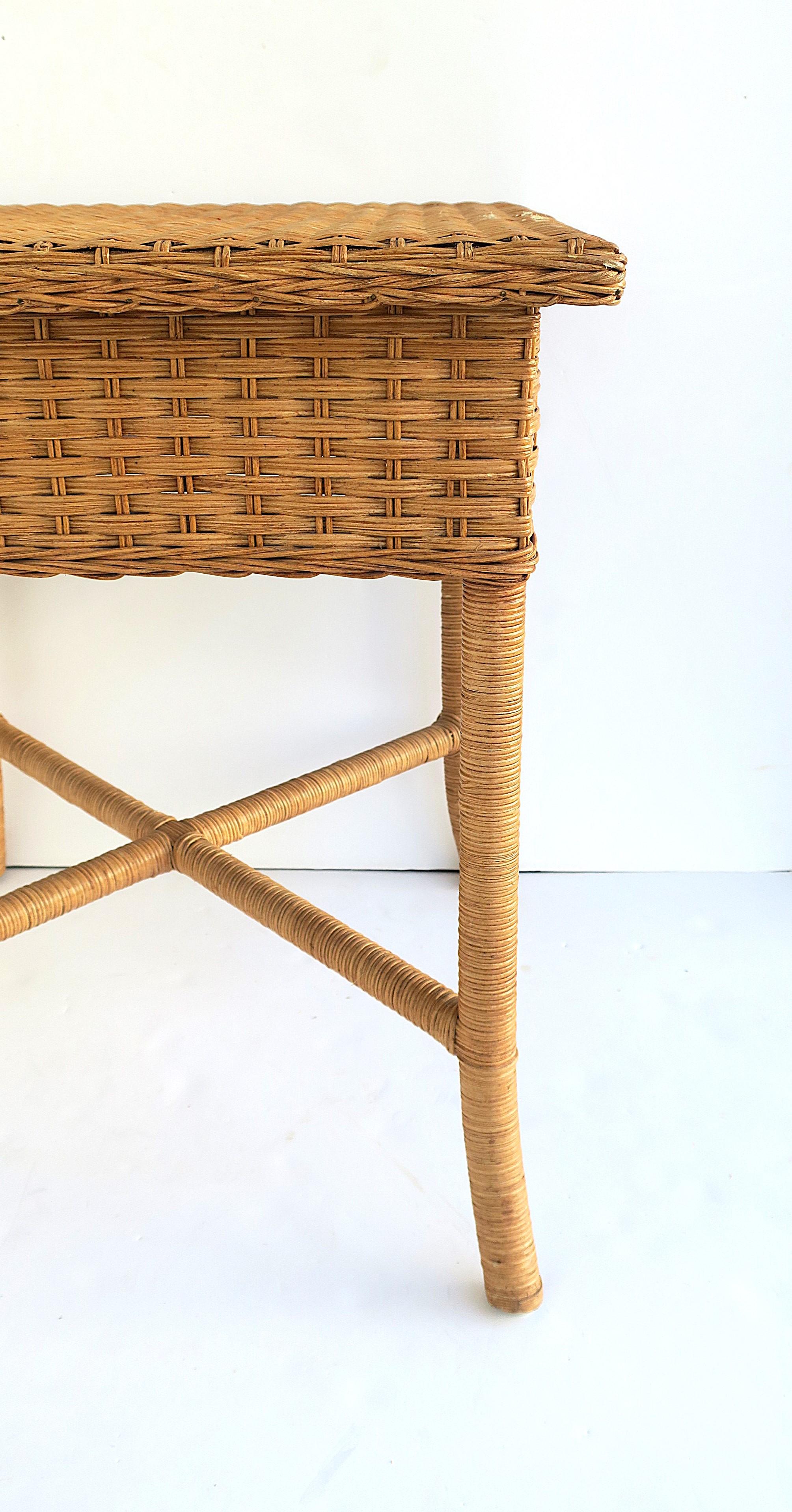Wicker End Table For Sale 11
