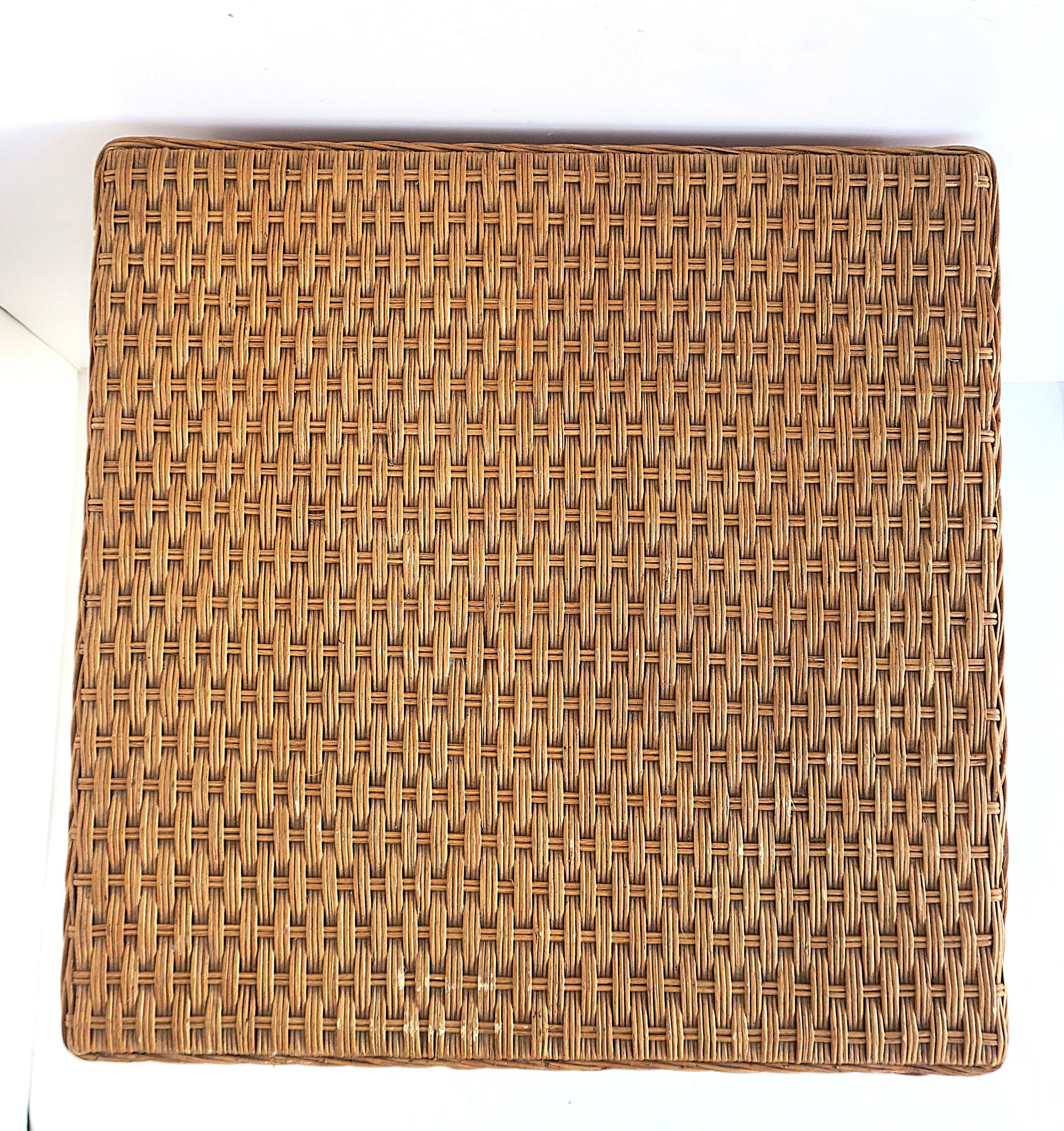 Wicker End Table For Sale 12