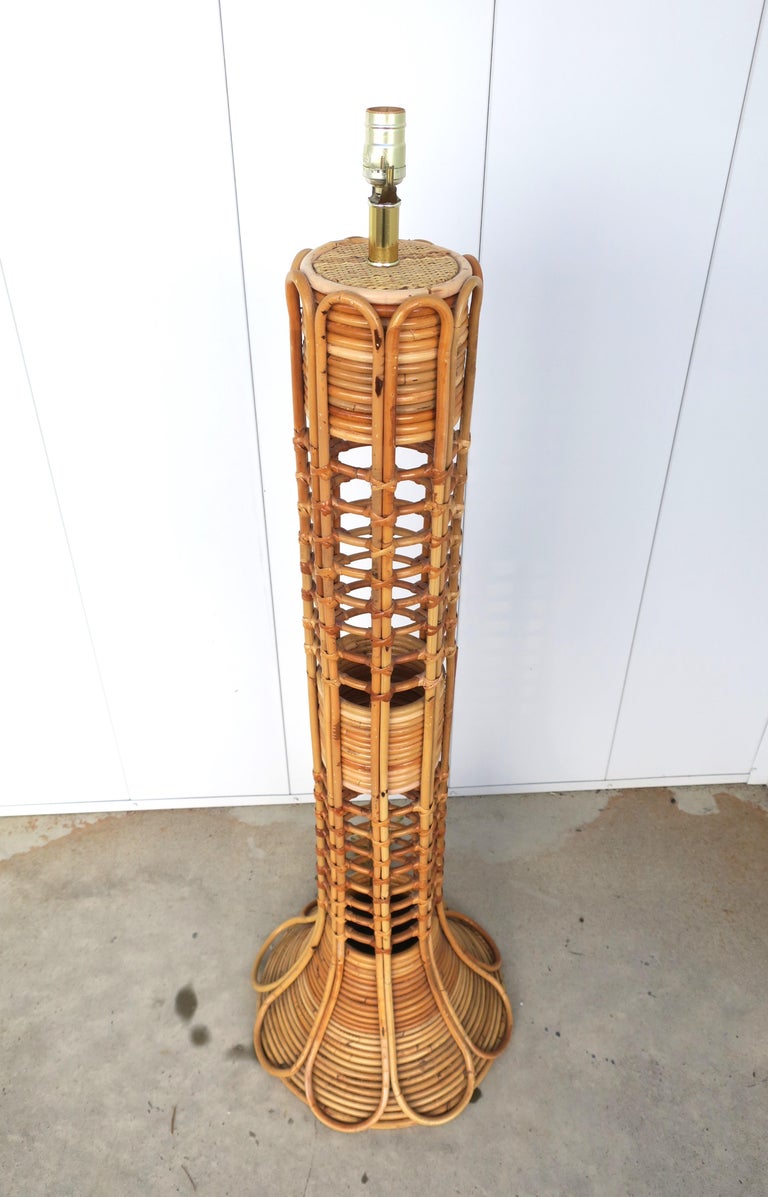 Wicker Floor Lamp For Sale at 1stDibs