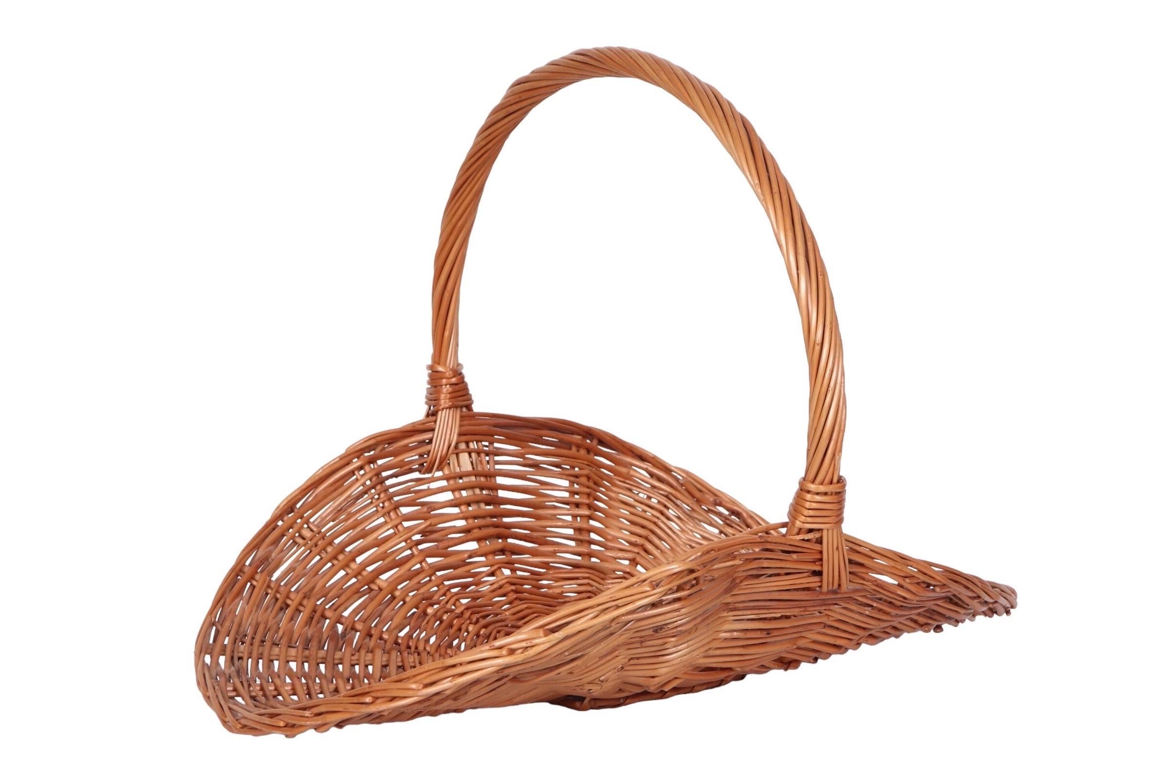 Rustic Wicker Flower Gathering Basket