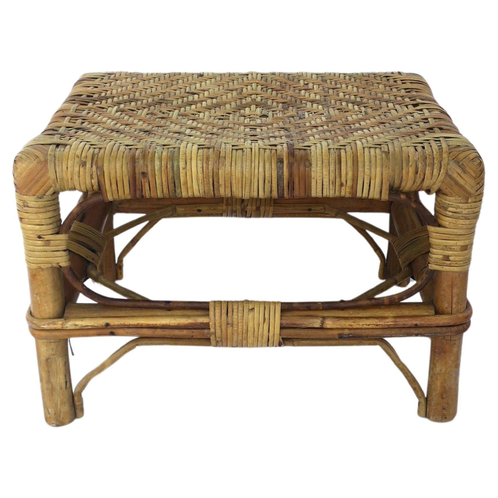 Wicker Footstool 