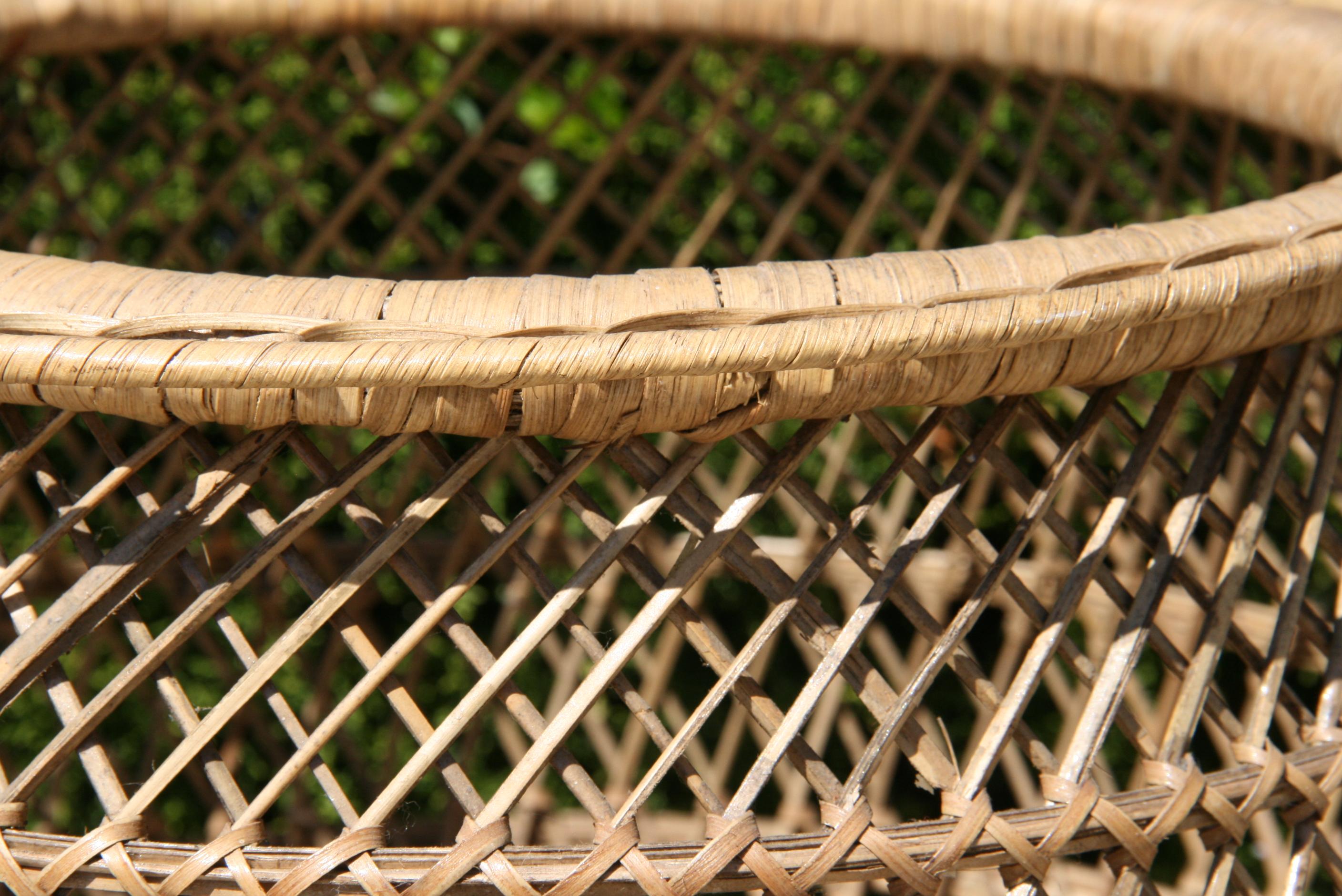 Wicker Garden Plant Stand 2