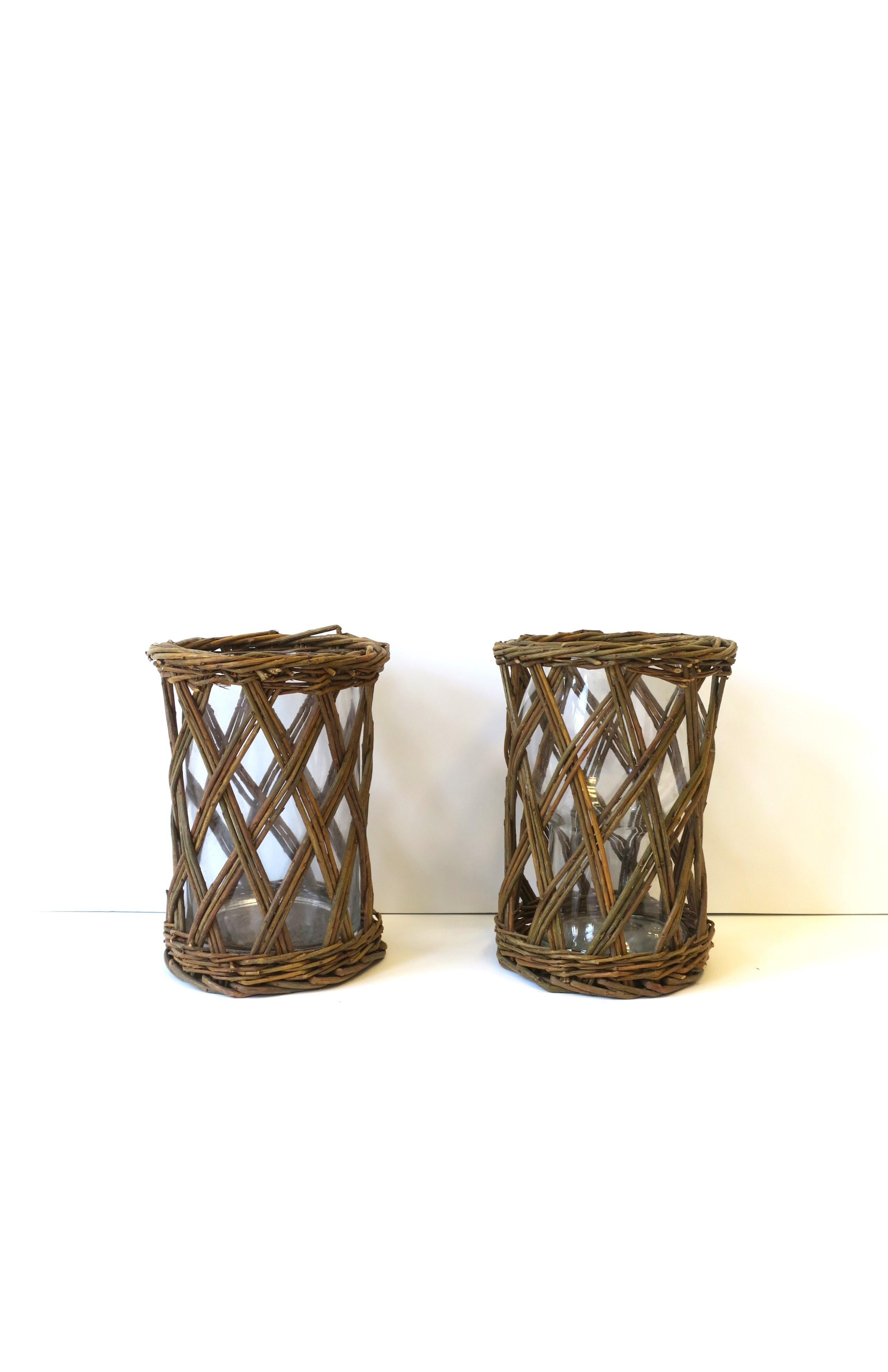 rattan hurricane light blue