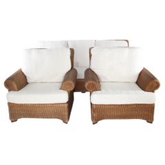 Wicker living room set