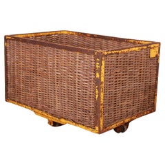 Vintage Wicker Log Basket
