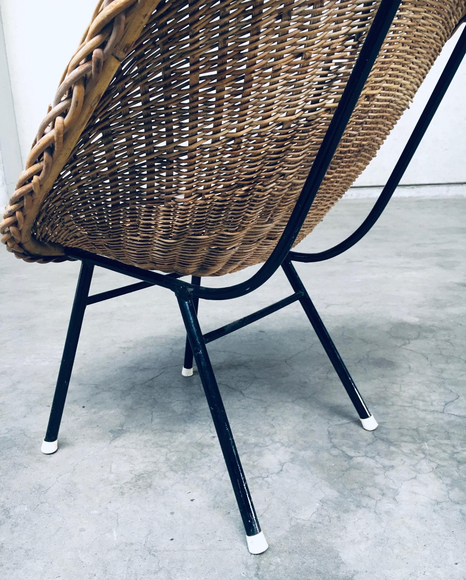 Wicker Lounge Chair im Stil von Dirk Van Sliedregt für Rohé Noordwolde im Angebot 7