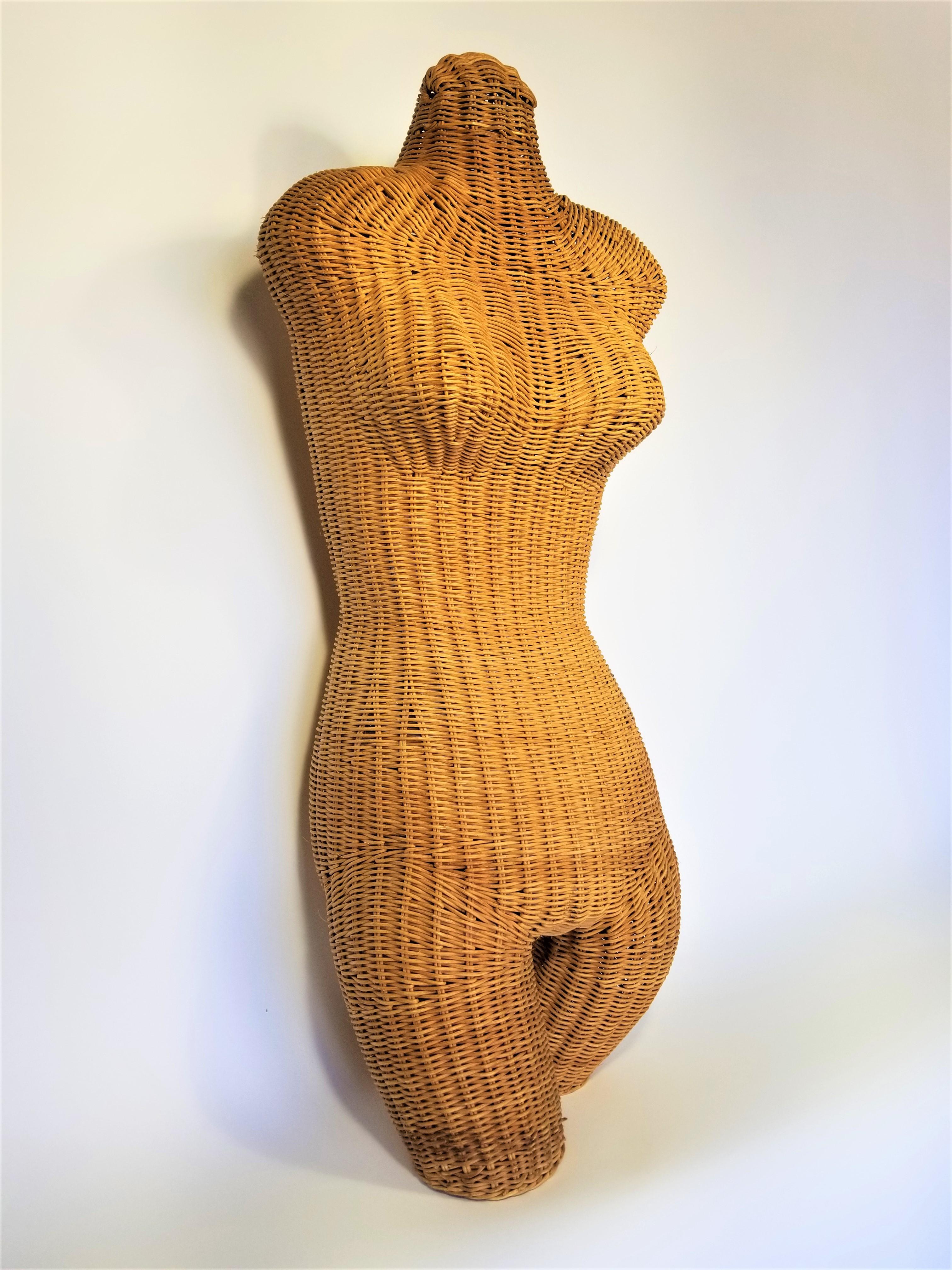 wicker dress form