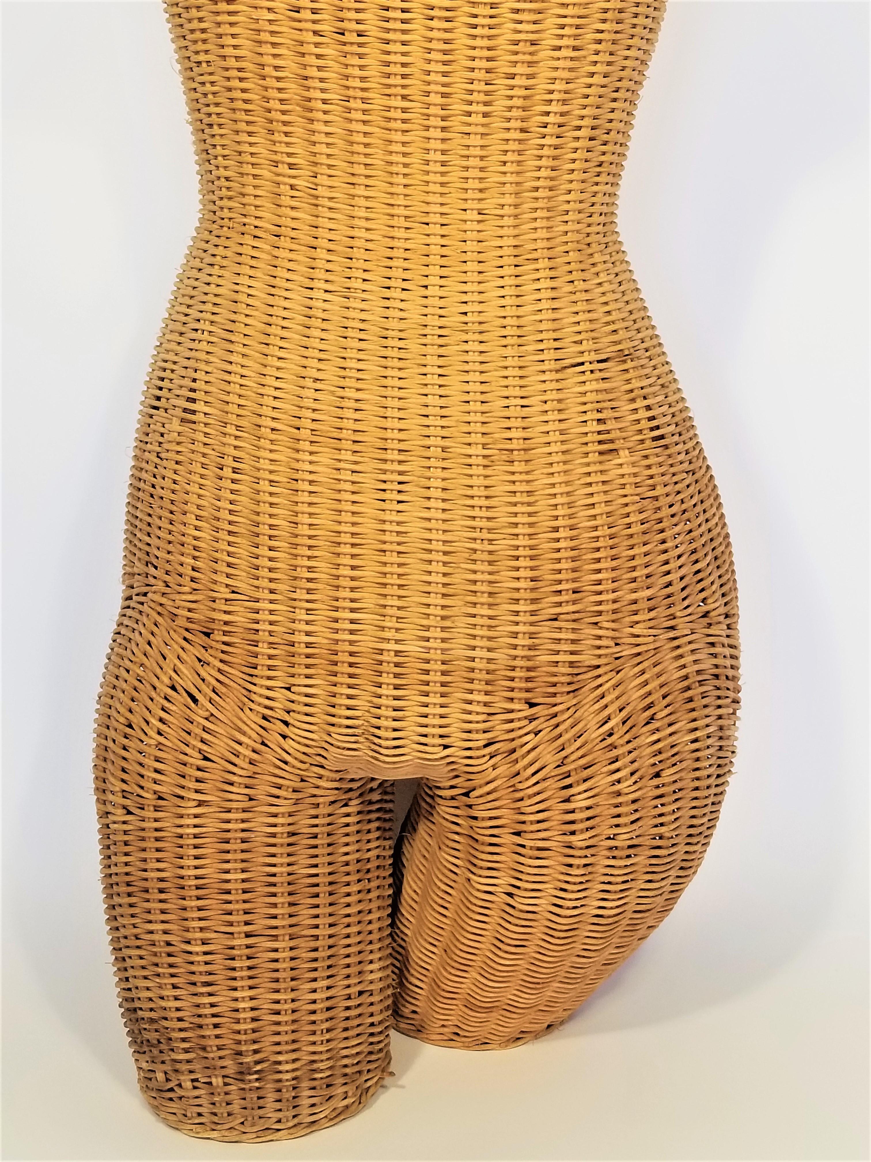 wicker mannequin torso