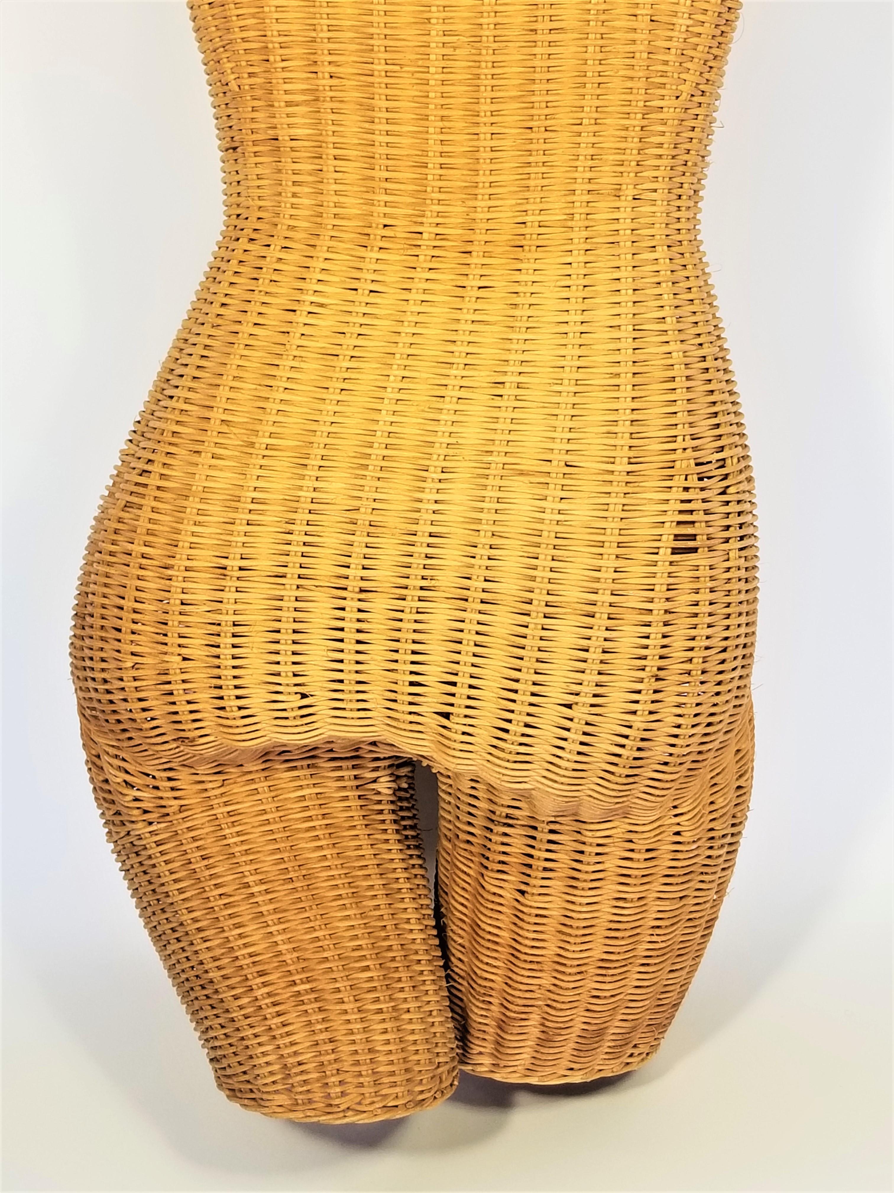 Wicker Mannequin 1960s 1970s Midcentury 2