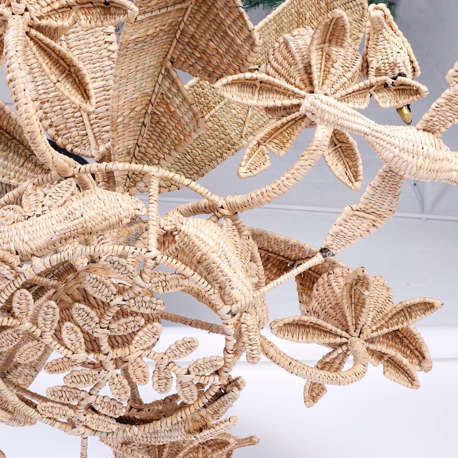 Wicker Mario Torres Jungle Chandelier 2