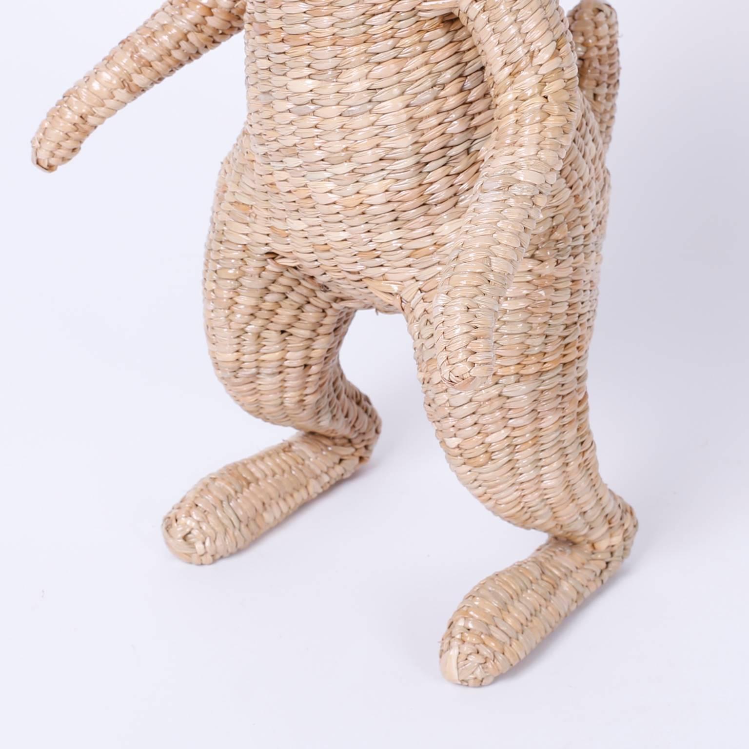 Folk Art Wicker Mario Torres Rabbit