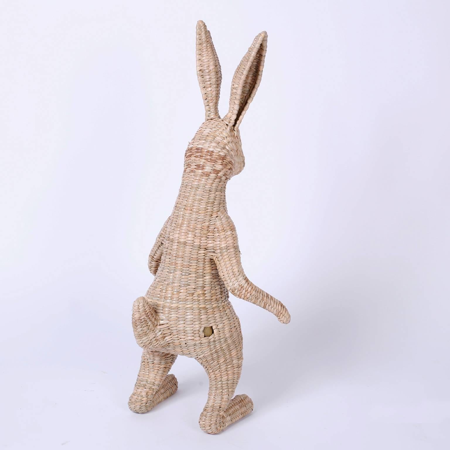 Woven Wicker Mario Torres Rabbit