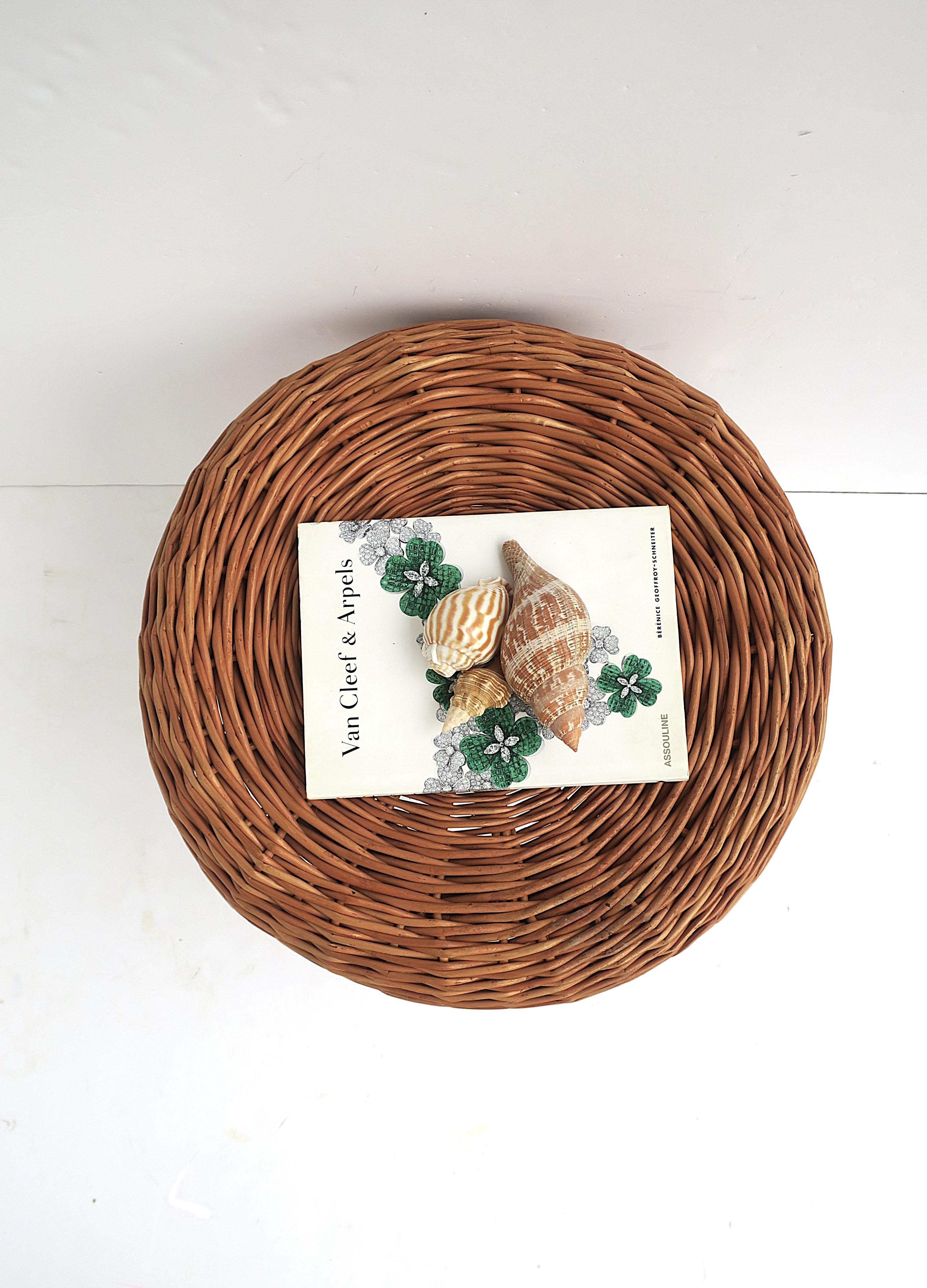 Wicker Midcentury Modern Stool Europe Yugoslavia 5