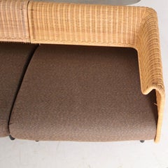 Modulares Sofa aus Korbgeflecht