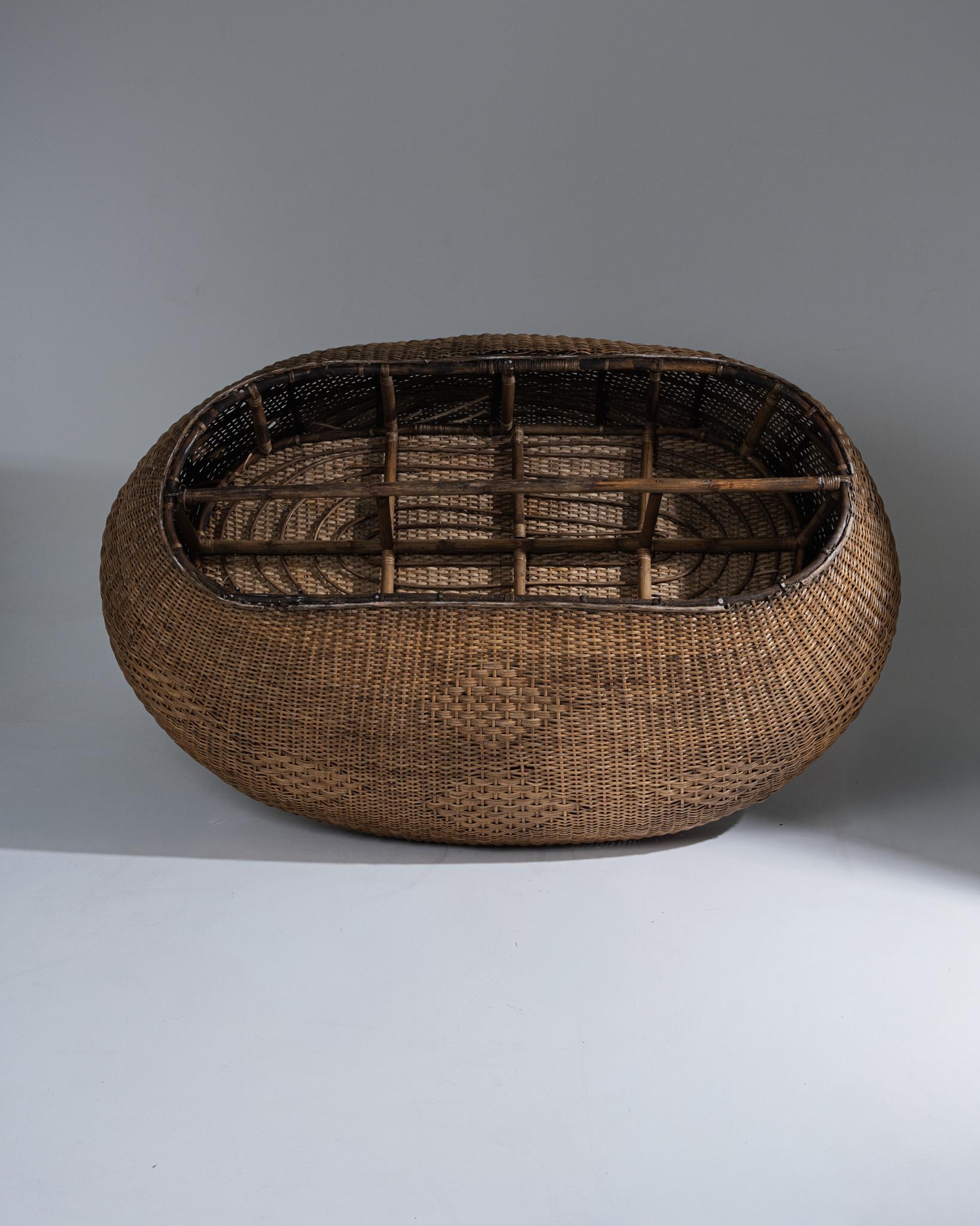 Wicker Outdoor Sofa, 1960s For Sale 6