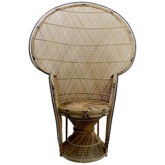 Wicker Peacock Chair
