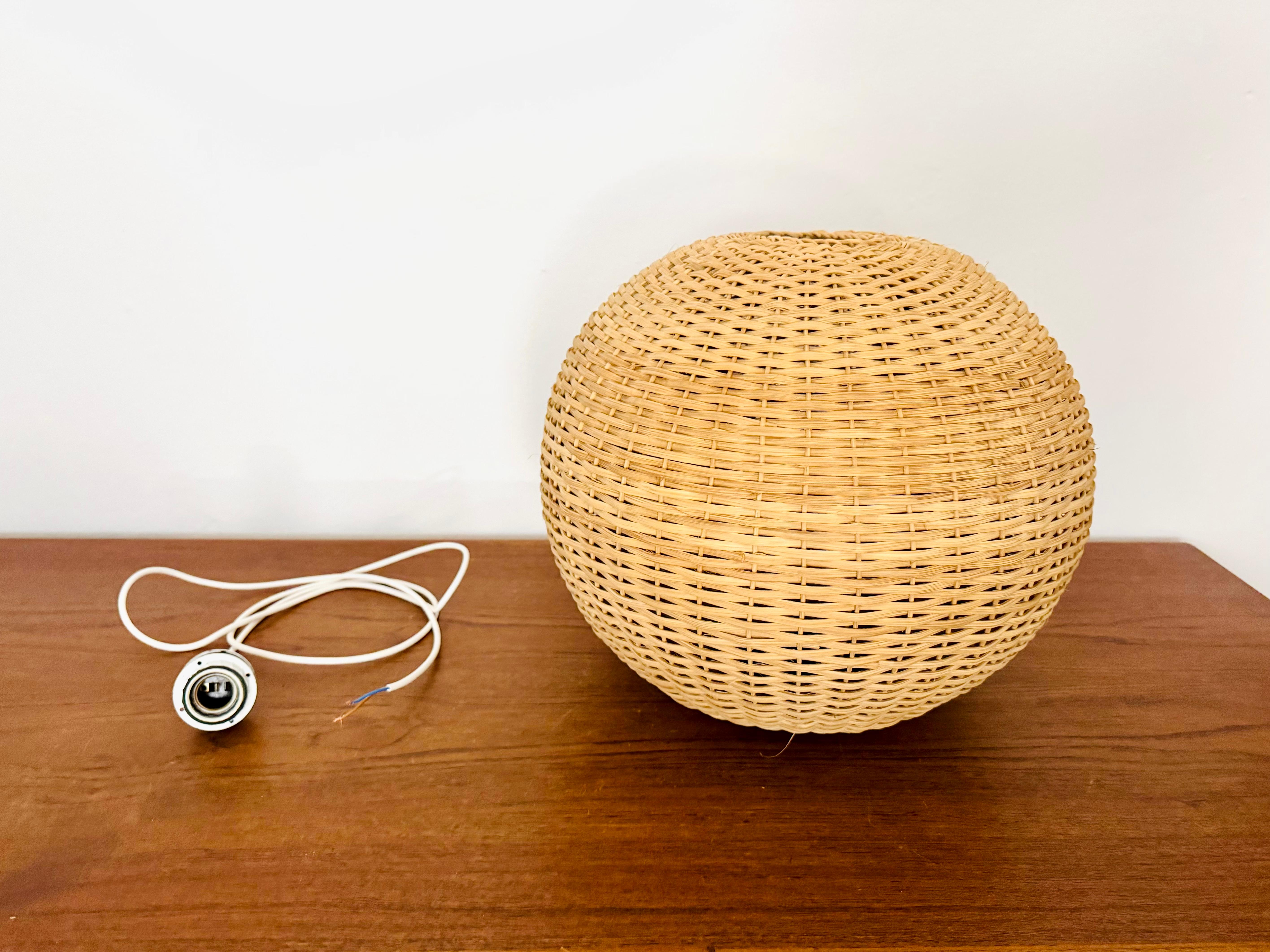 Wicker Pendant Lamp in vendita 5