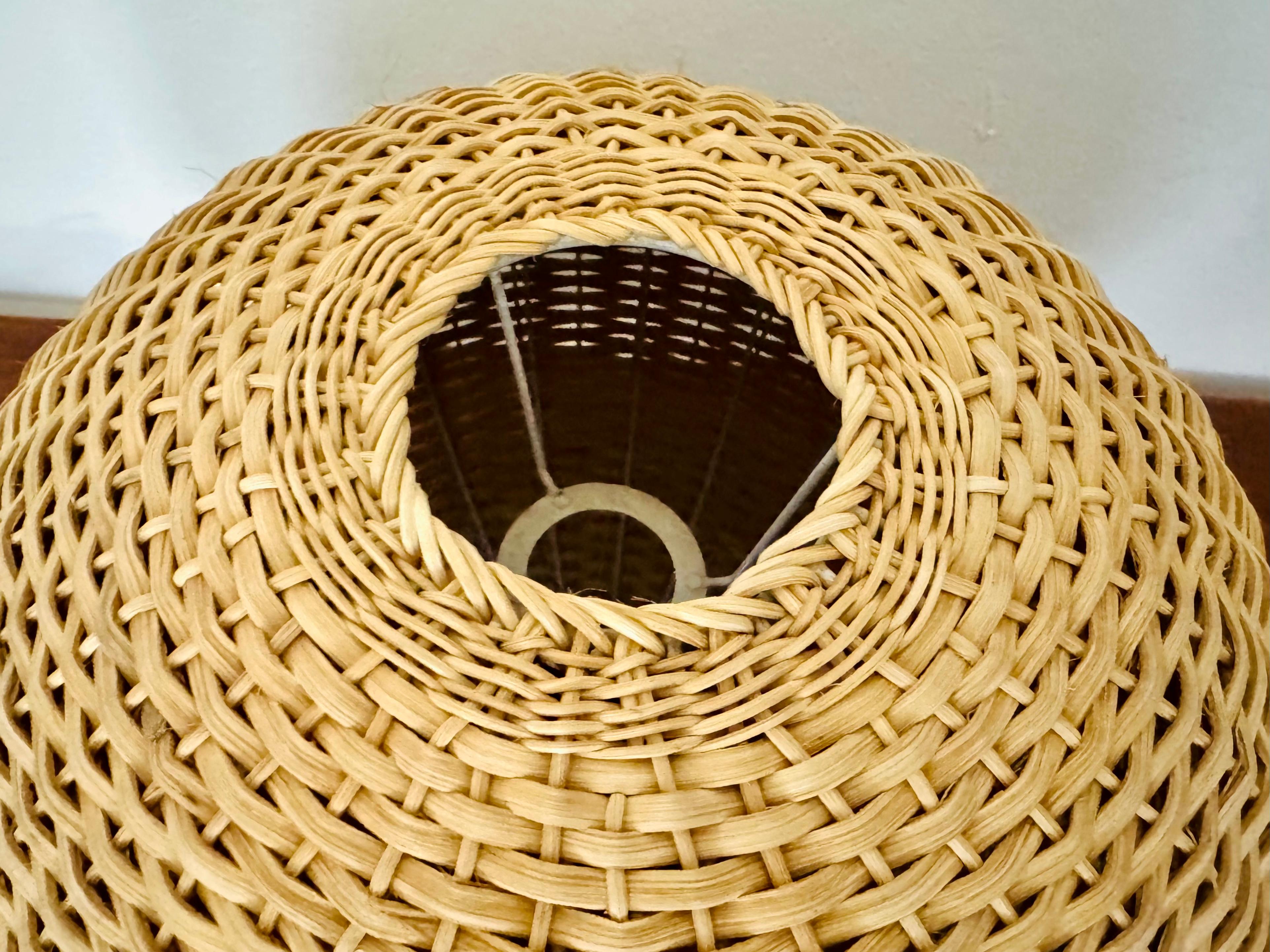Wicker Pendant Lamp in vendita 6