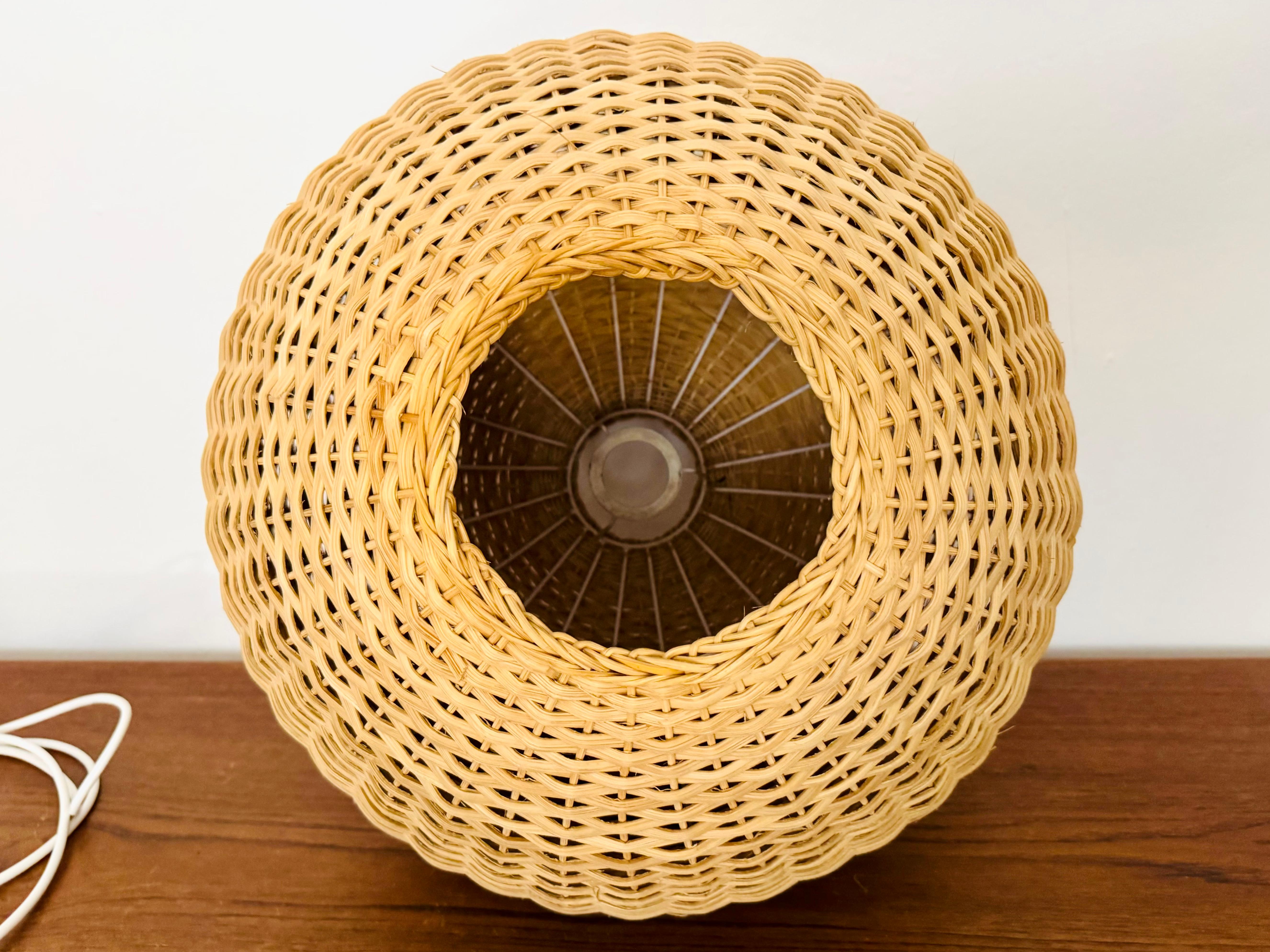 Wicker Pendant Lamp in vendita 7