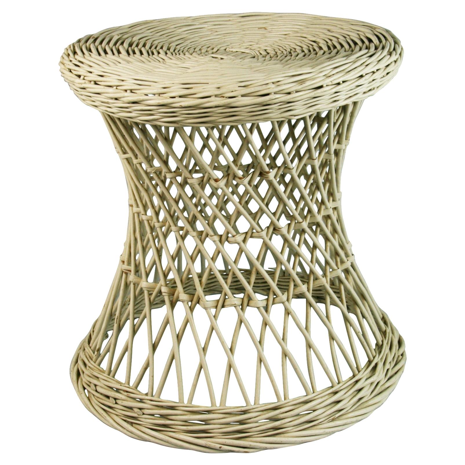 Ottomans, Footstools & Poufs Rattan Natural Handmade Wicker Stool Plant
