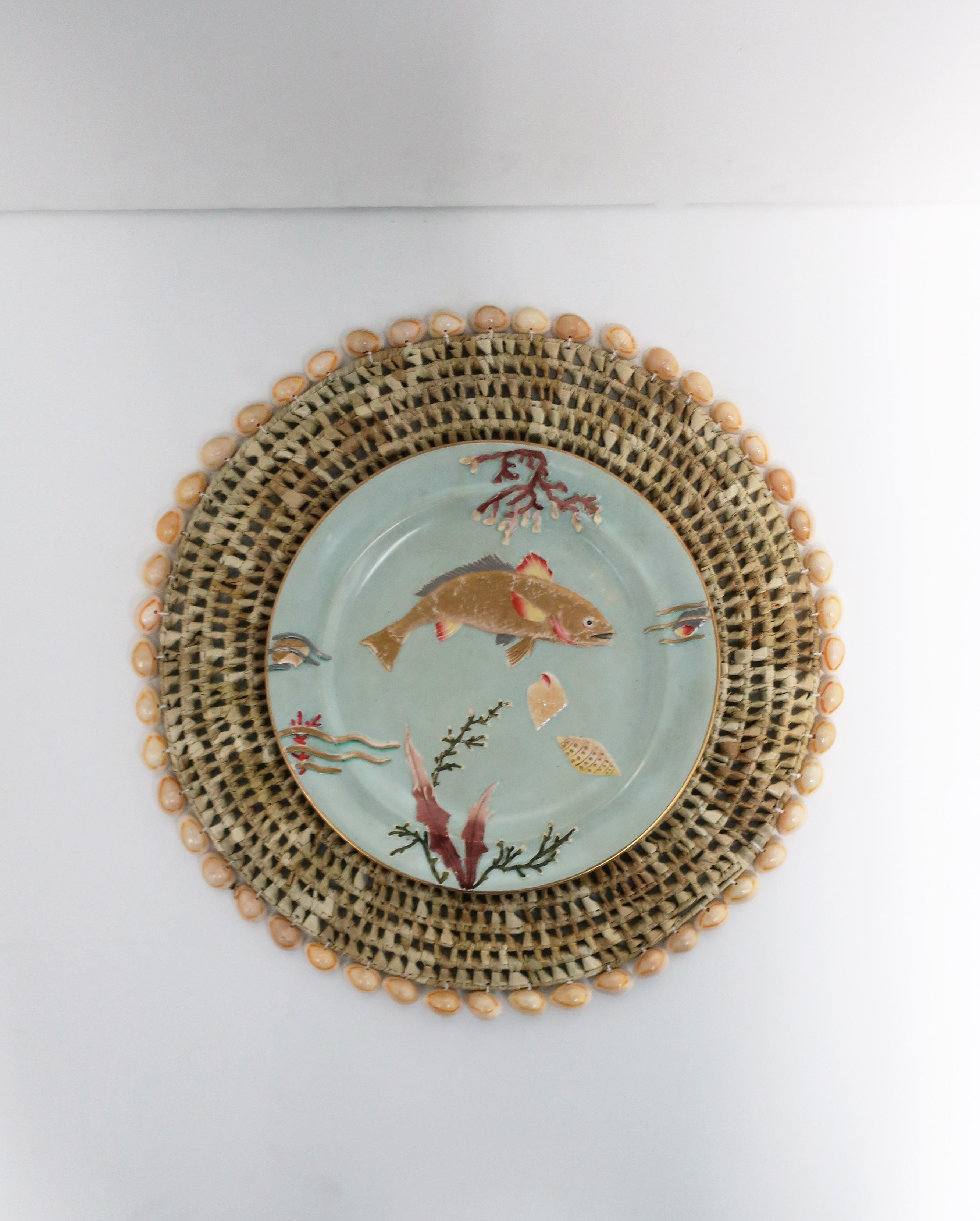 Seashell and Wicker Placemats or Dinner Plate Chargers, Set of 12 10