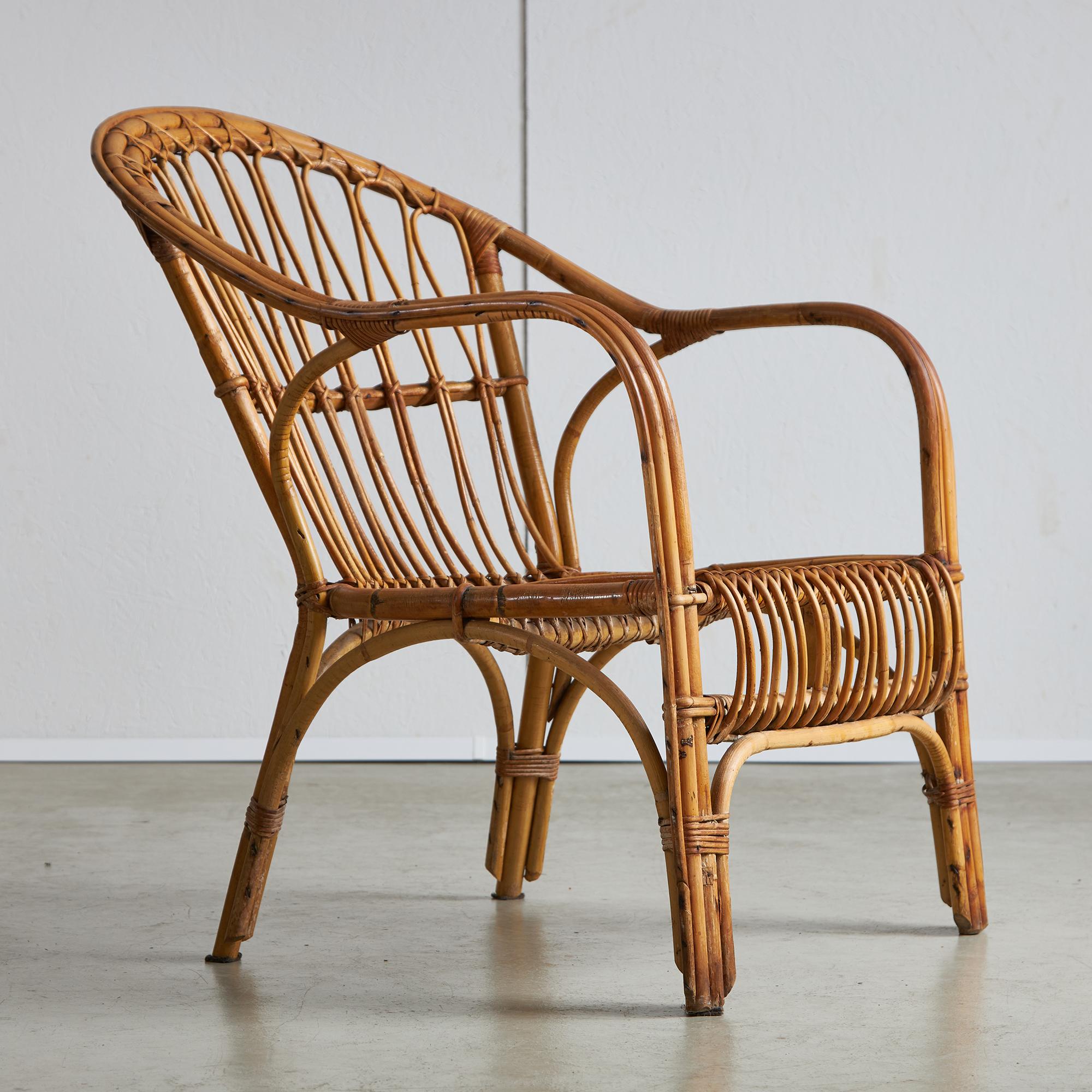 Wicker Rattan Armchair 1