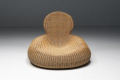 Ikea Produced Storvik Rattan Cane Wicker Lounge Chair by Carl Öjerstam