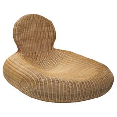 Ikea Produced Storvik Rattan Cane Wicker Lounge Chair by Carl Öjerstam