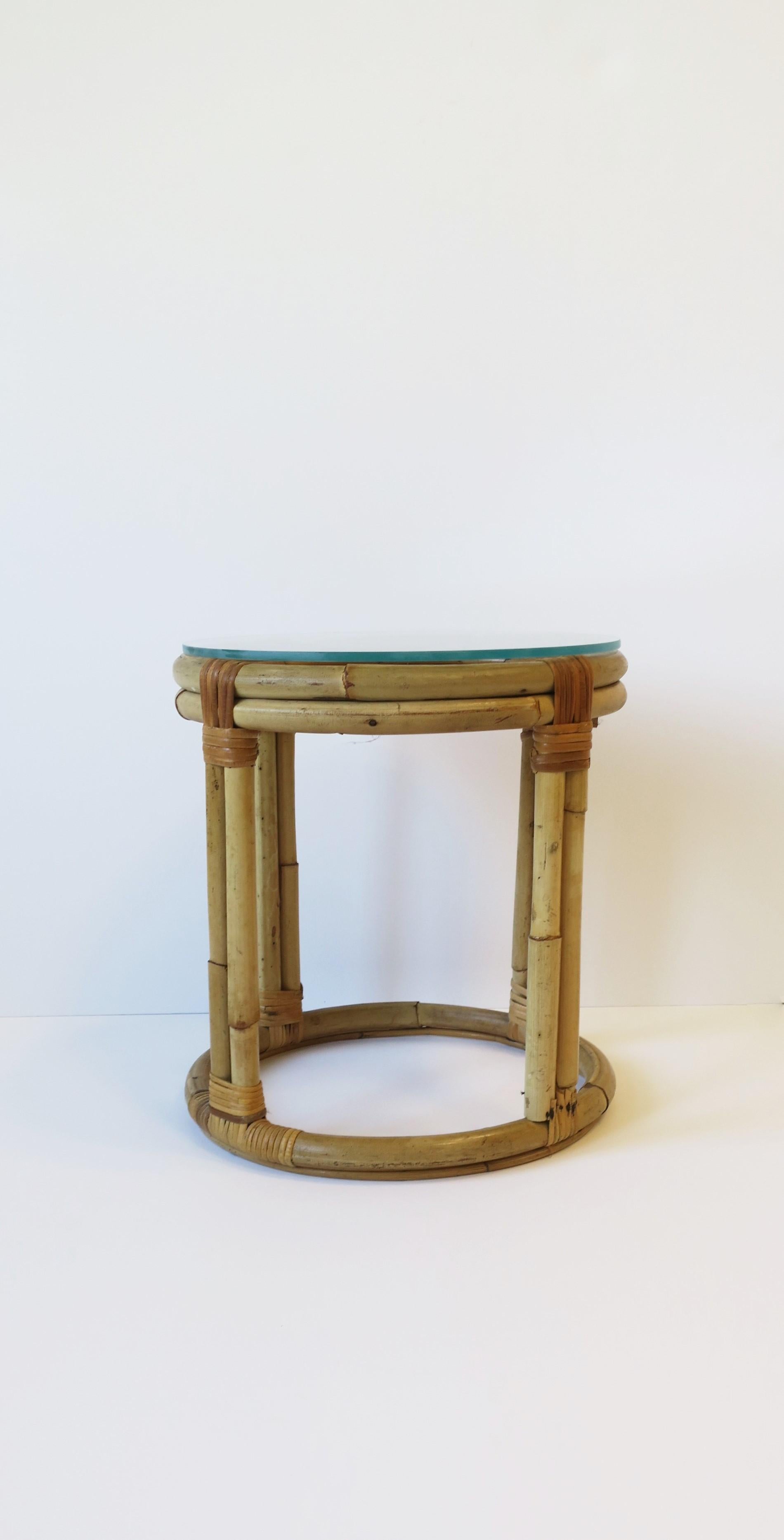 Wicker Rattan Side Table, Small 5