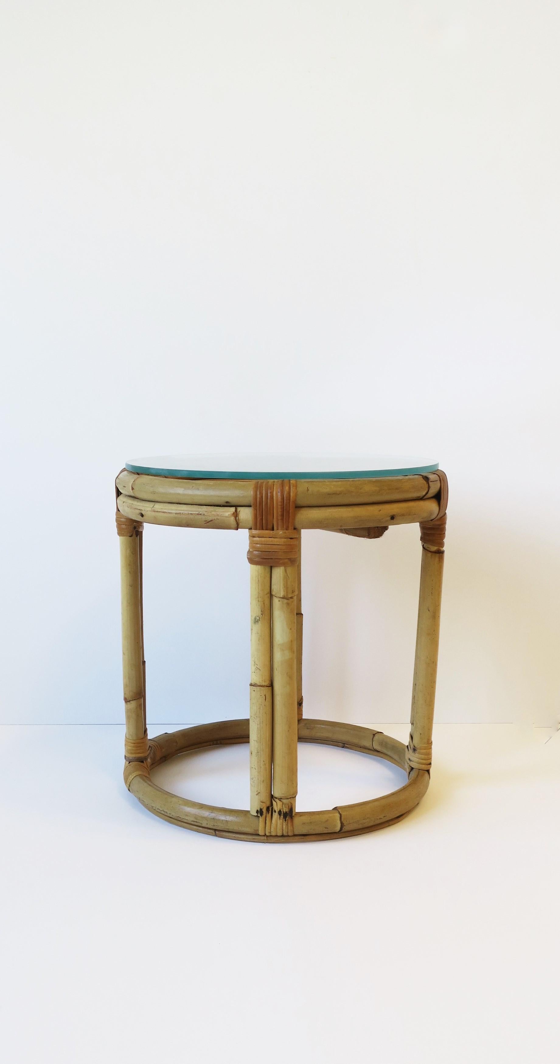 Wicker Rattan Side Table, Small 6