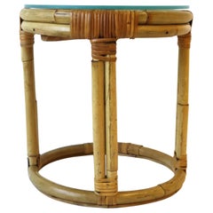 Wicker Rattan Side Table, Small