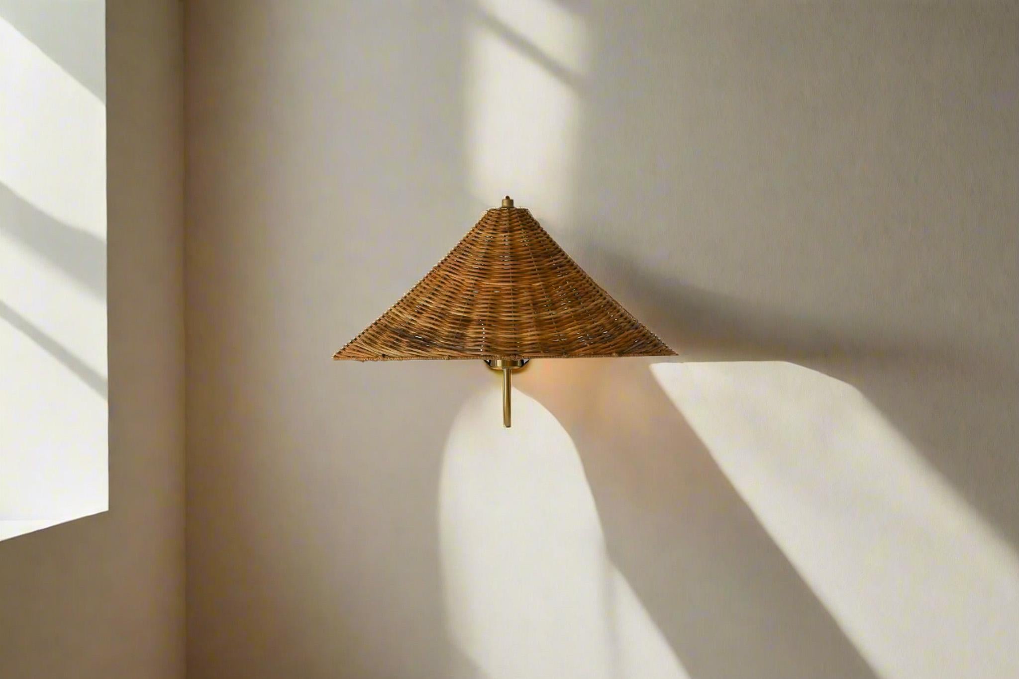 Filippino Applique in vimini e rattan in vendita