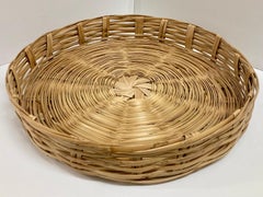 Wicker Round Breakfast Tray