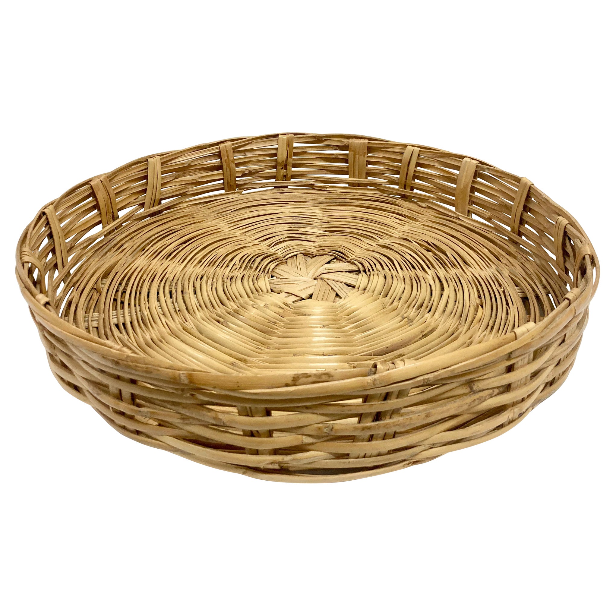 Wicker Round Breakfast Tray
