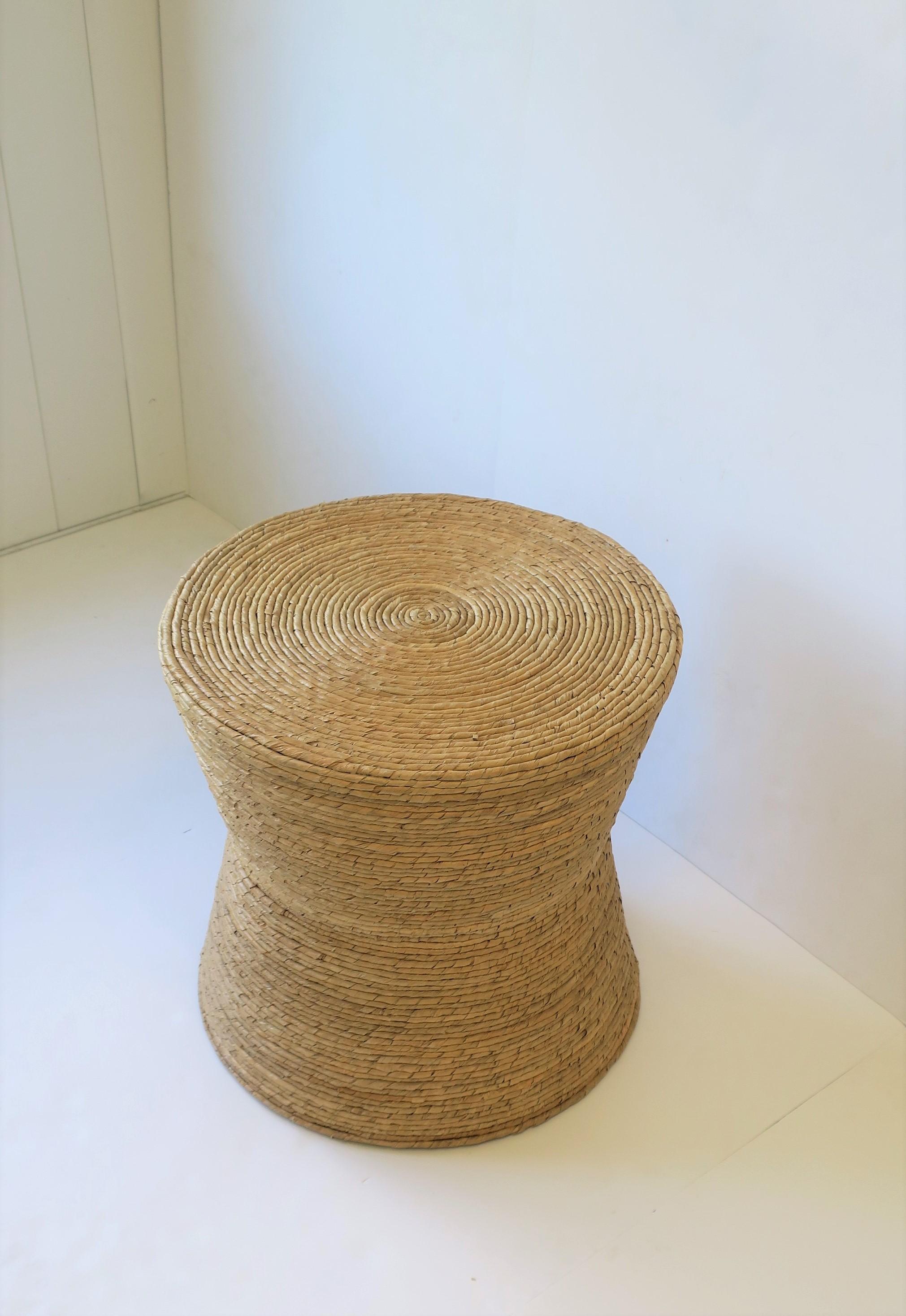 Wicker Round Side or End Table 1