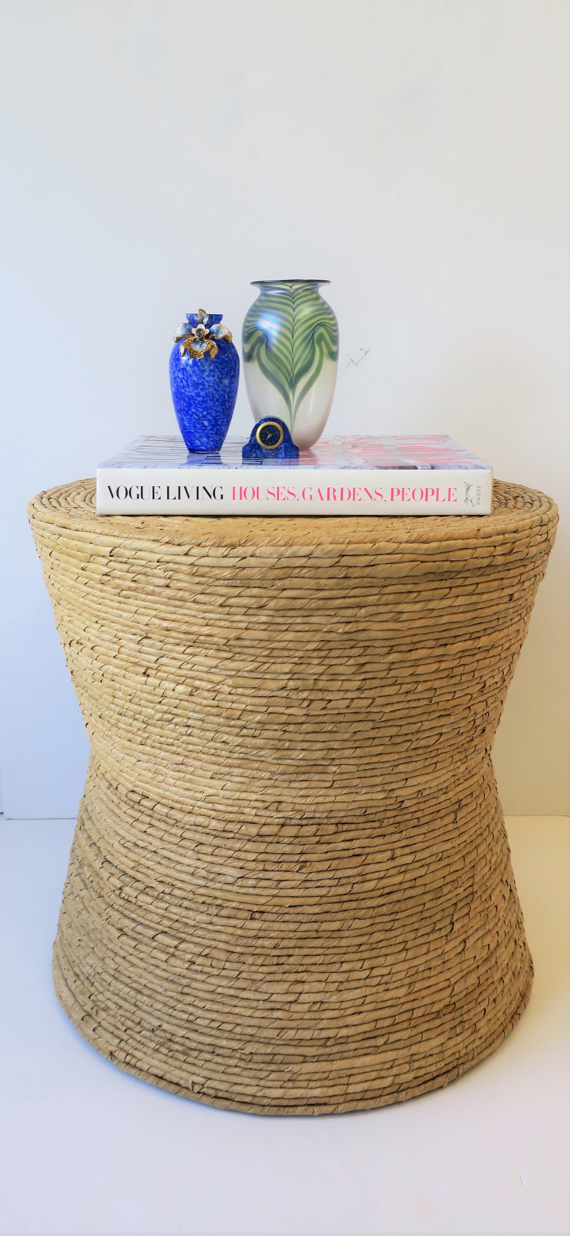 Wicker Round Side or End Table 3