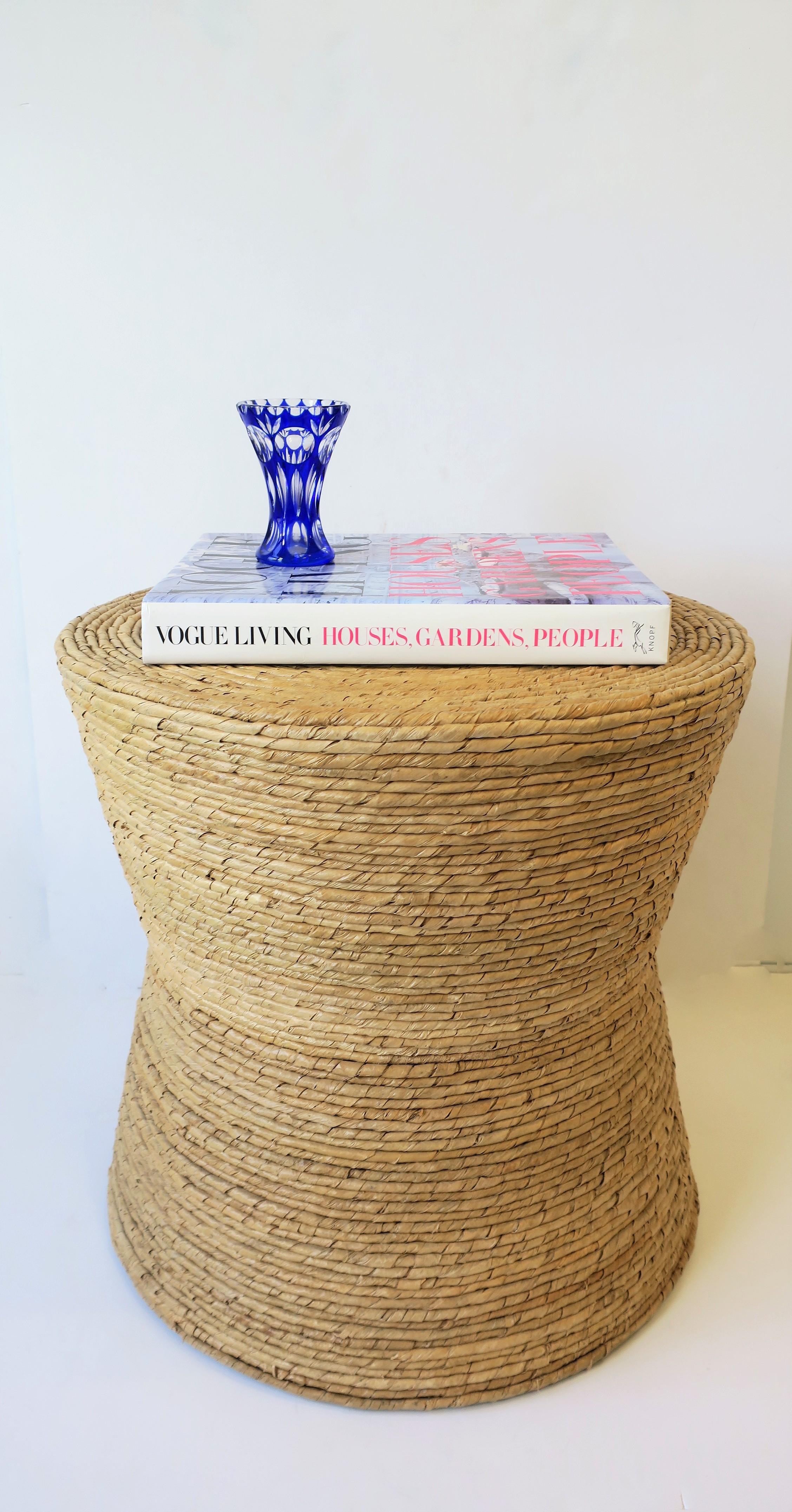 Wicker Round Side or End Table 4