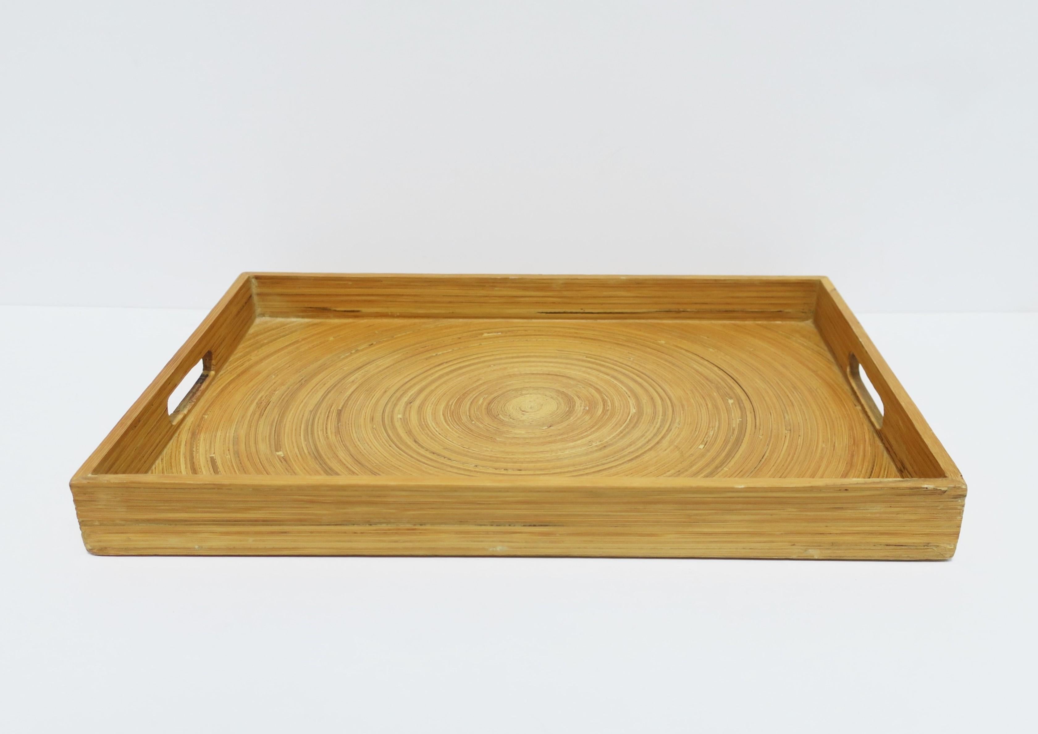 Wicker Serving or Storage Tray In Good Condition For Sale In New York, NY