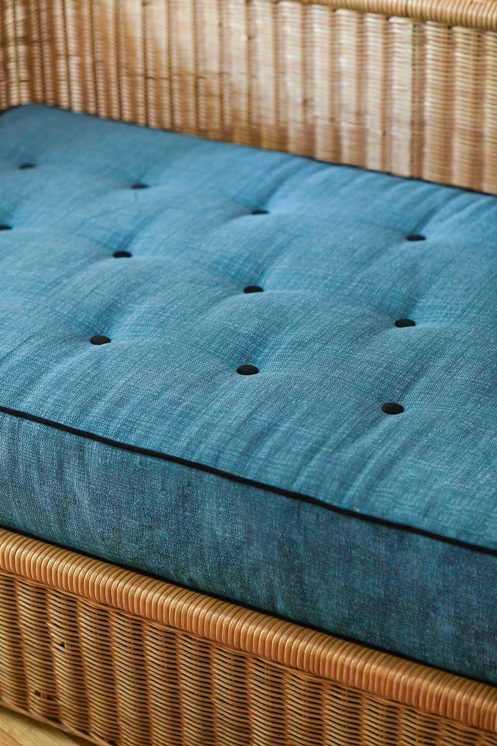 Italian Wicker sofa complete with cushion