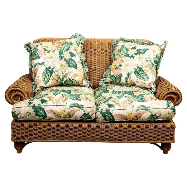 Wicker Sofa For Sale at 1stDibs