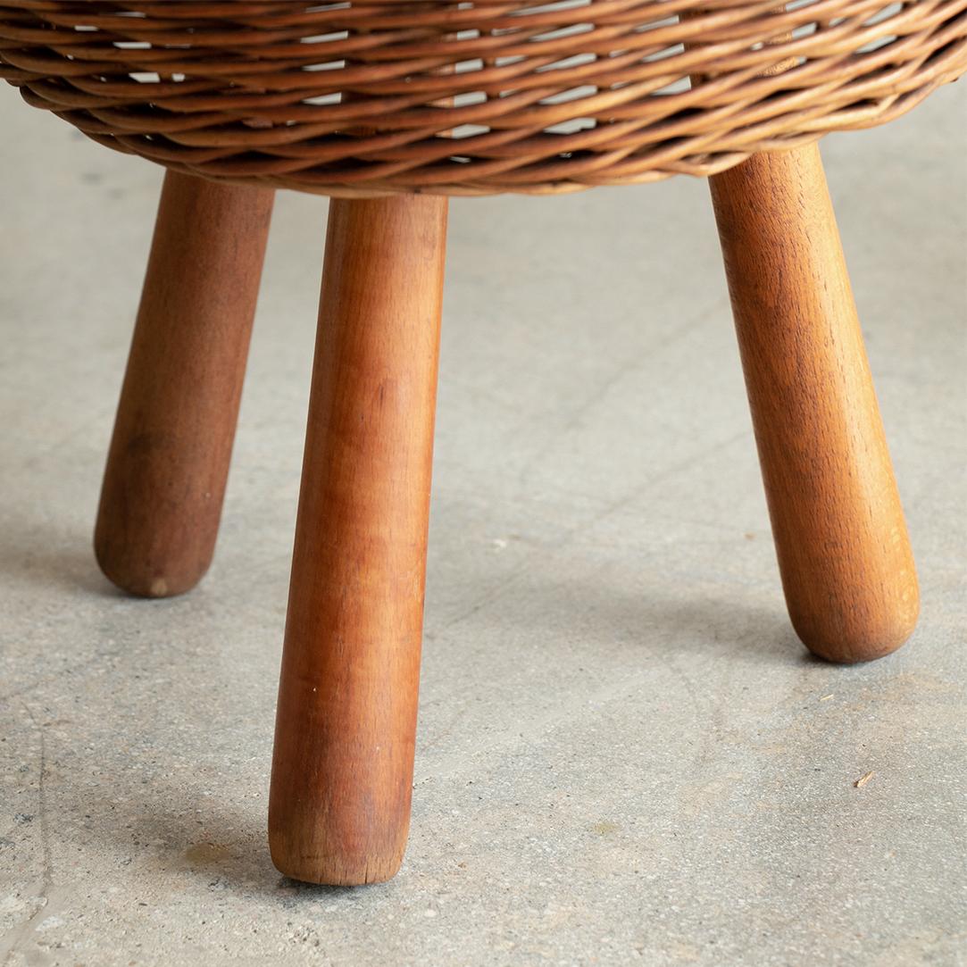 Wicker Stool by Tony Paul In Good Condition In Los Angeles, CA