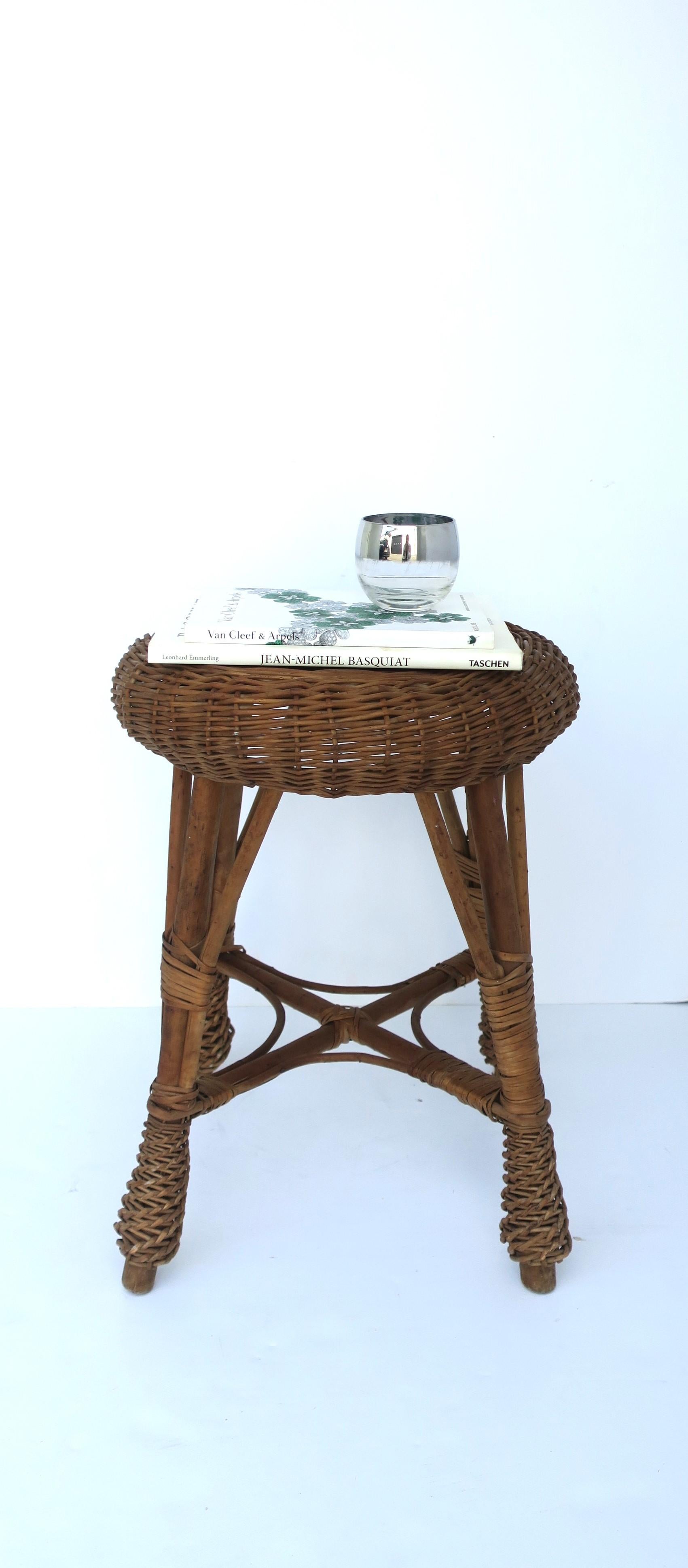 rattan small stool
