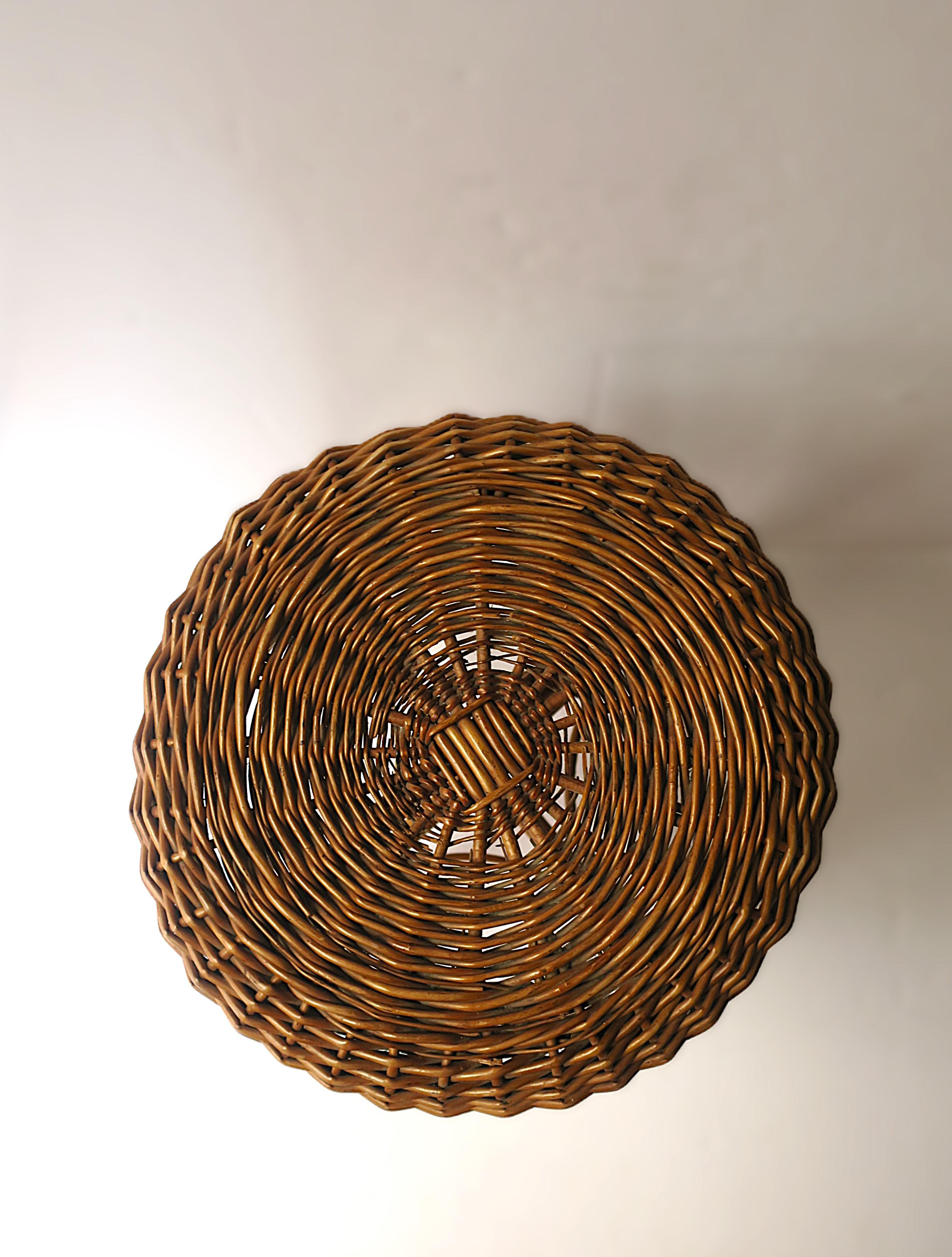 Wicker Stool For Sale at 1stDibs