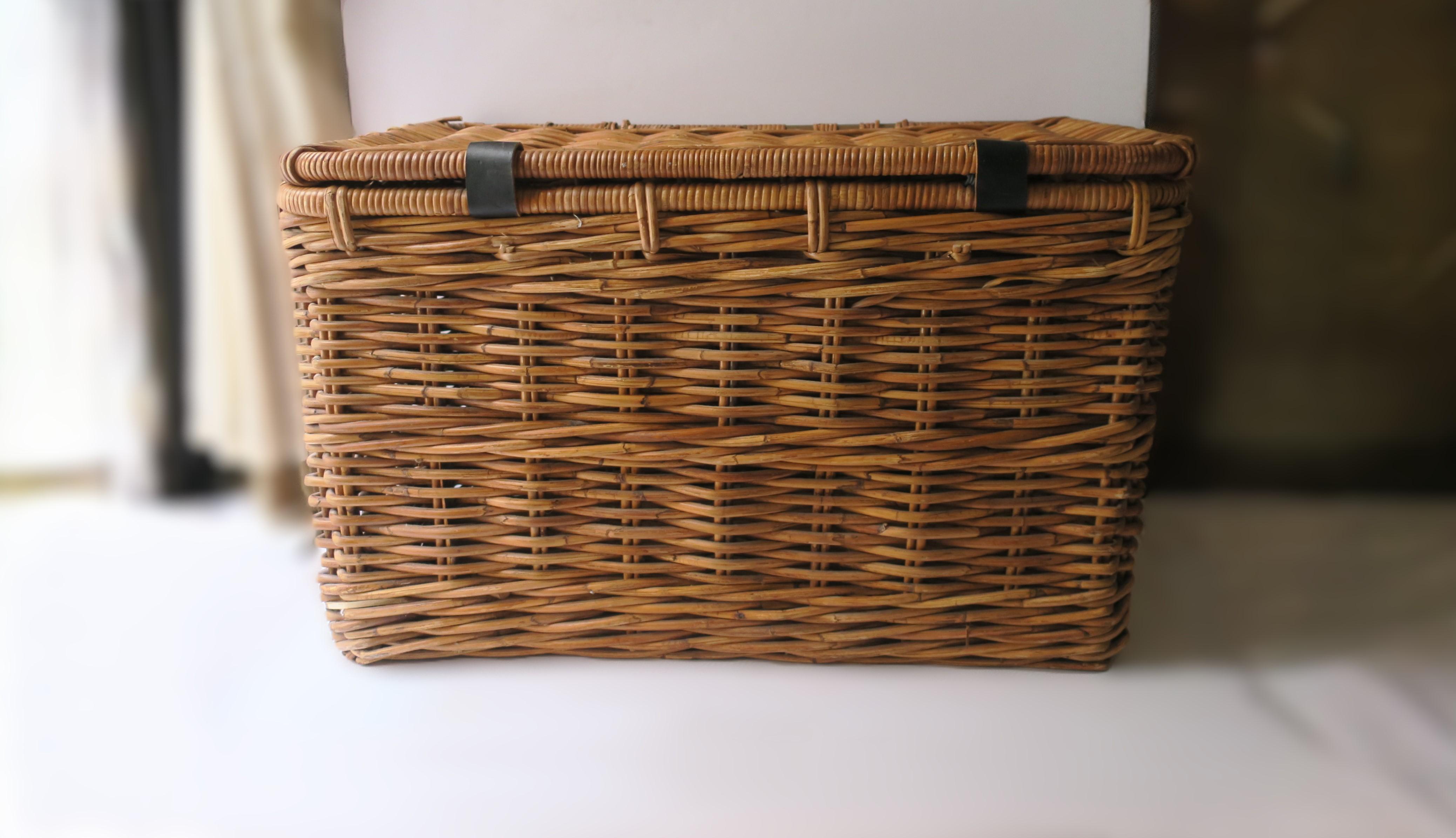 Wicker Basket Storage Trunk 7