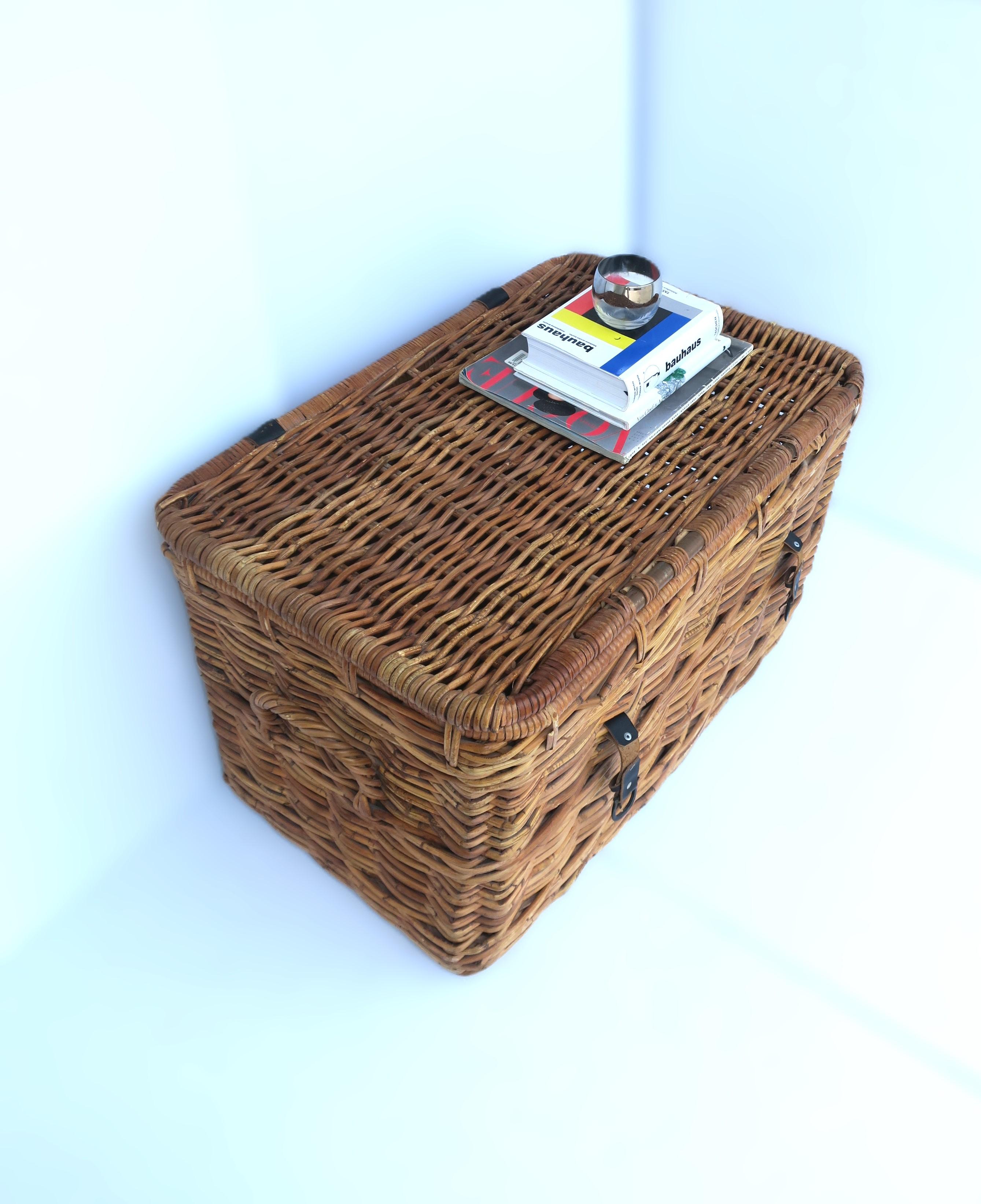 Wicker Basket Storage Trunk 1