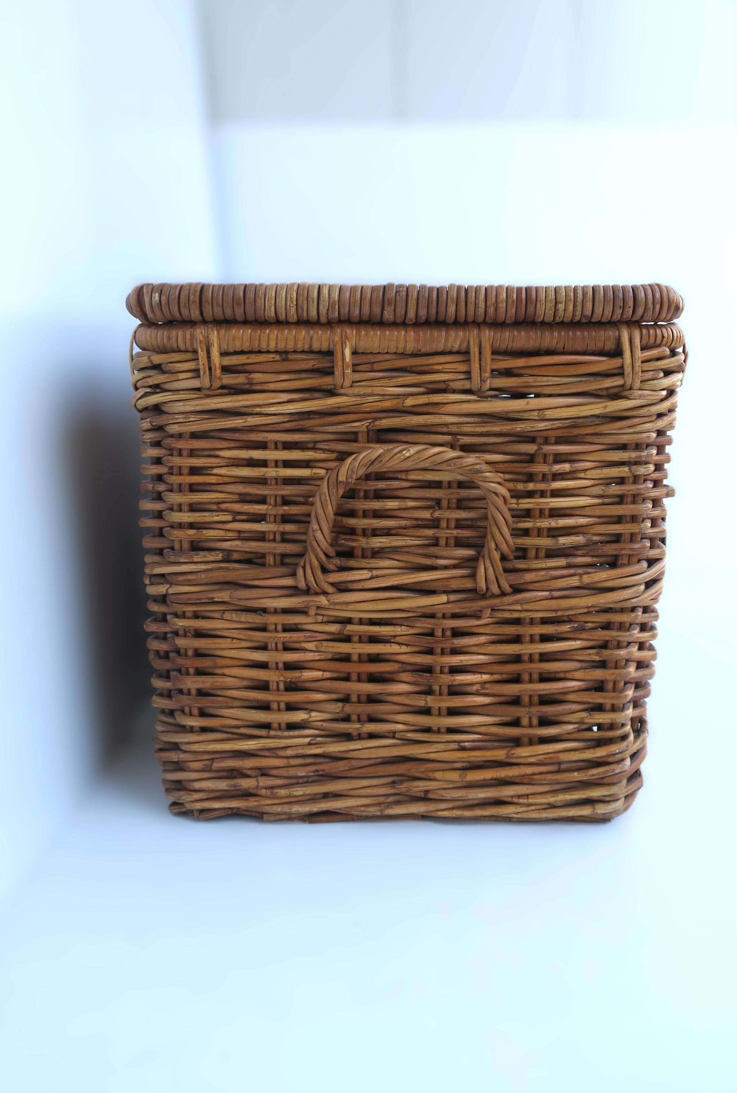 Wicker Basket Storage Trunk 6