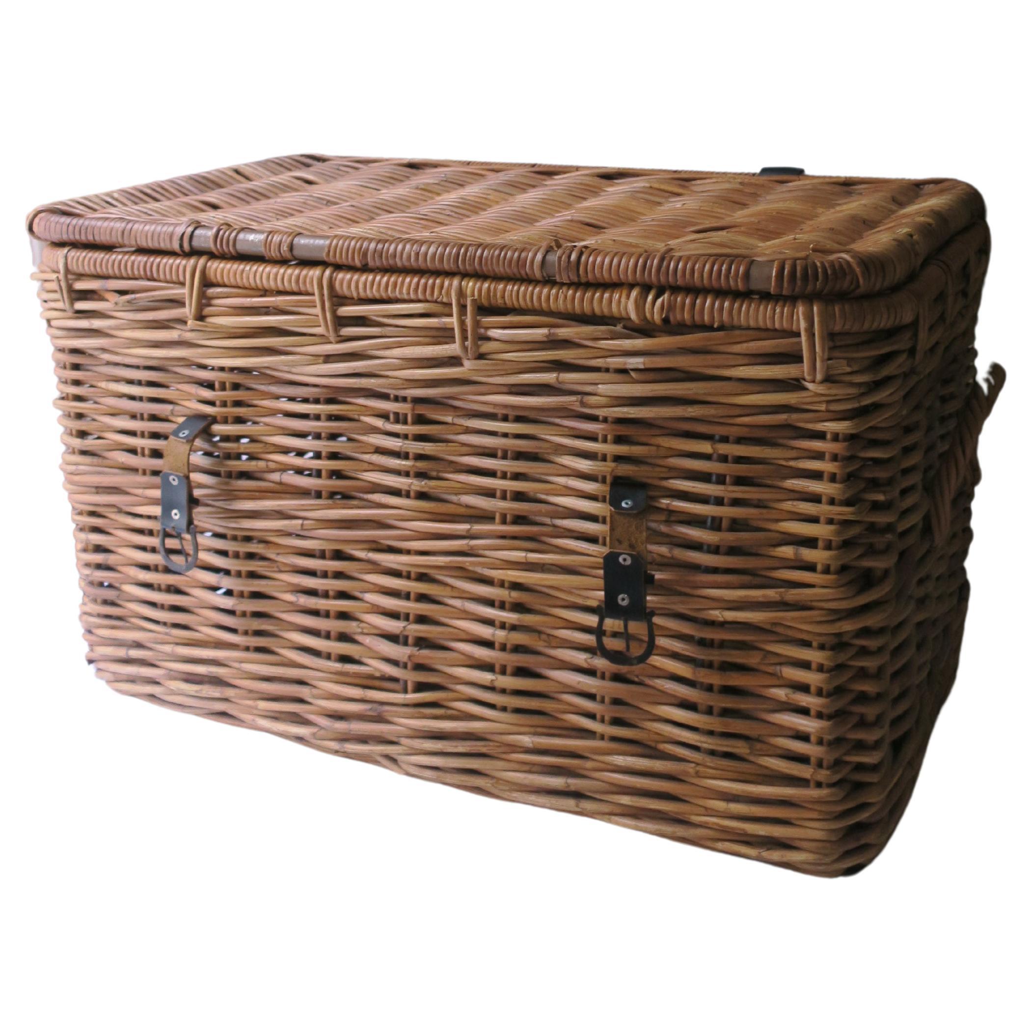 wicker storage chest